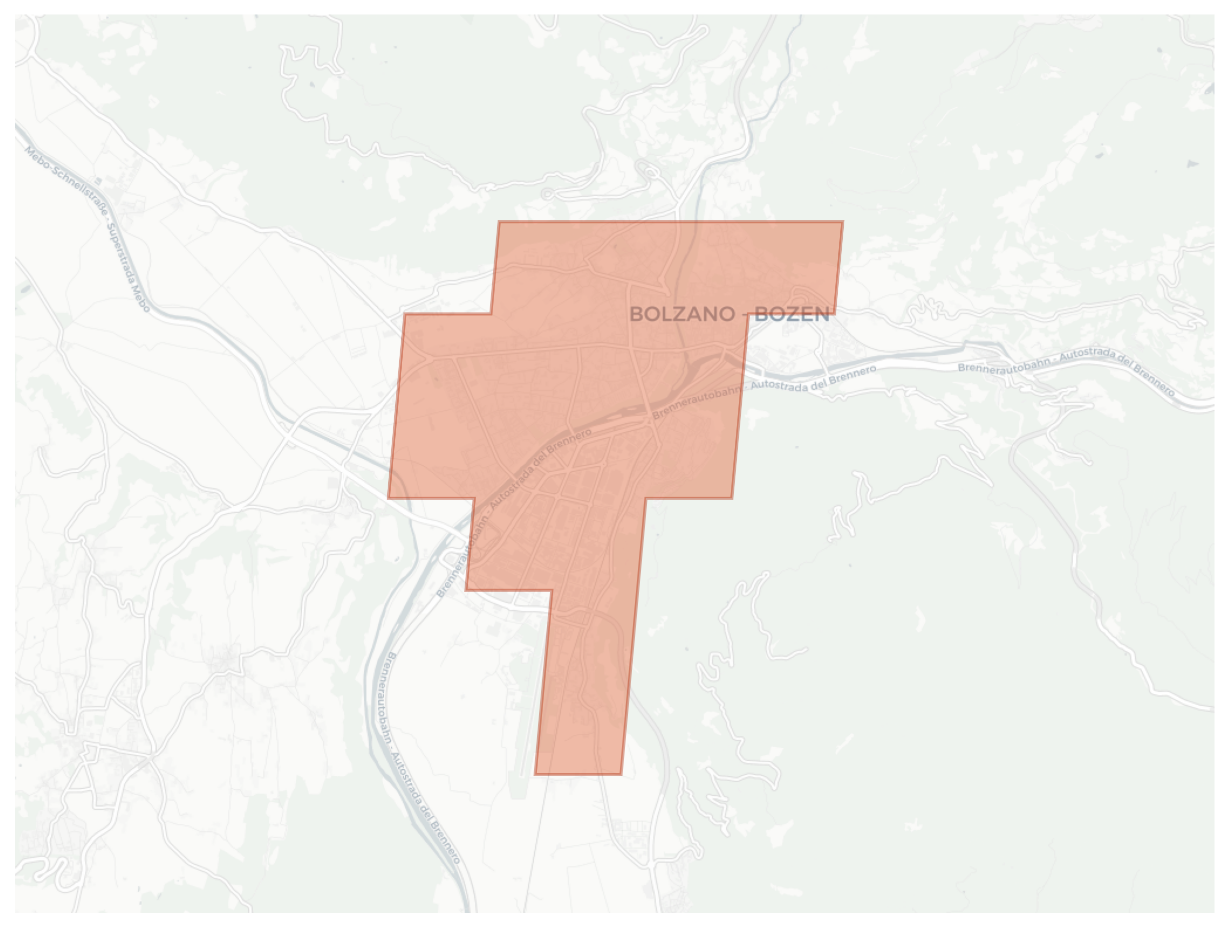 Bolzano - Bozen geographic map
