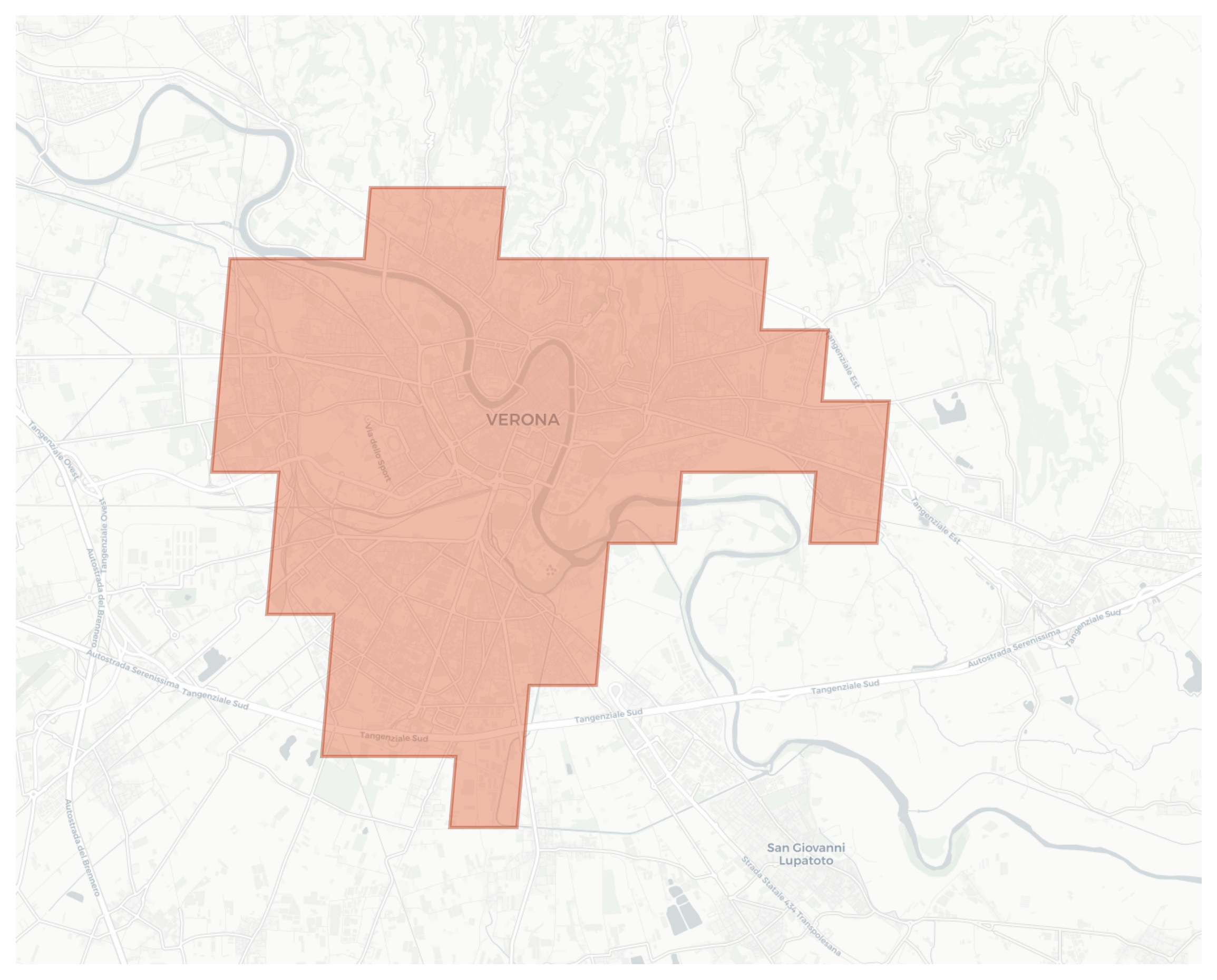 Verona geographic map