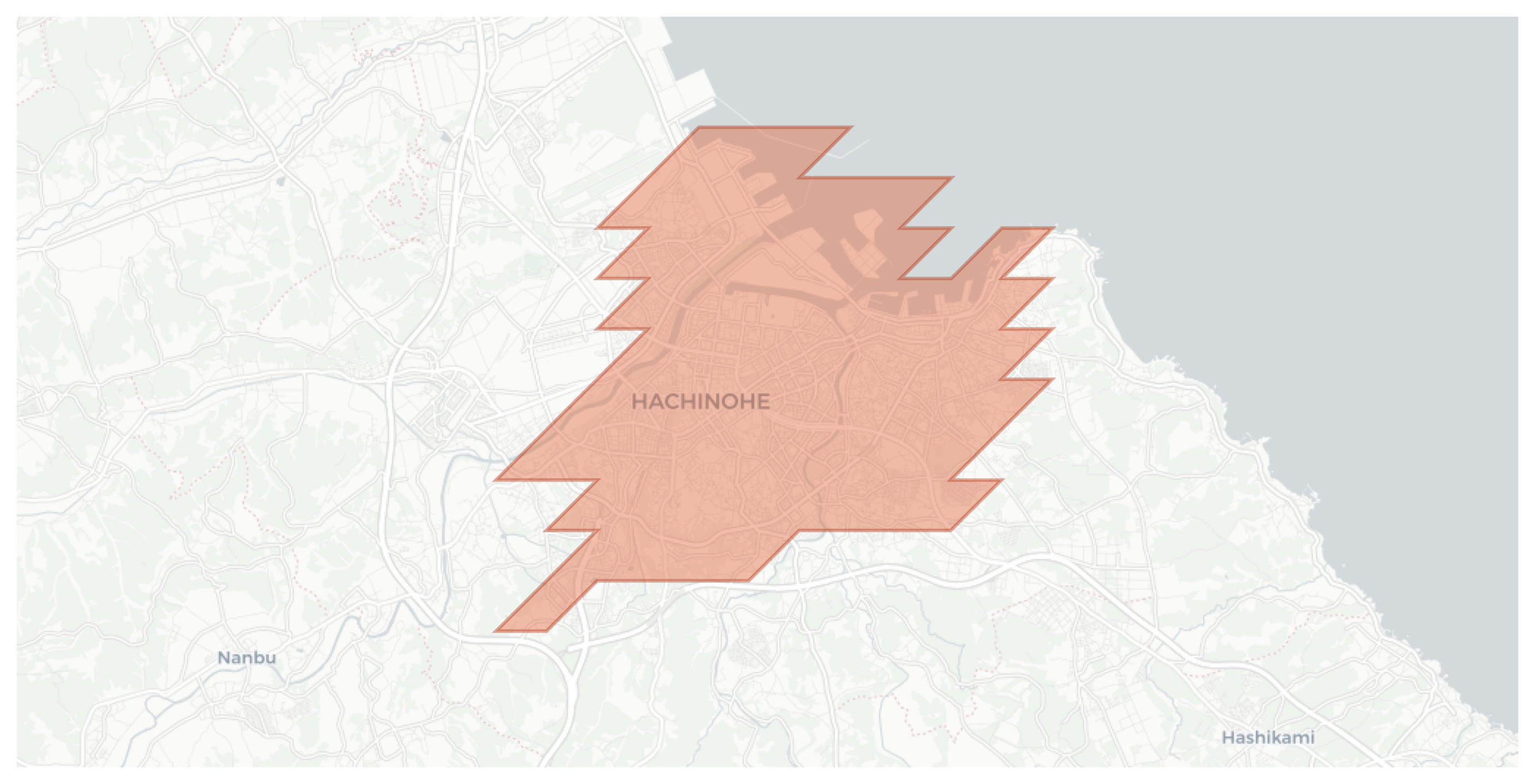Hachinohe geographic map