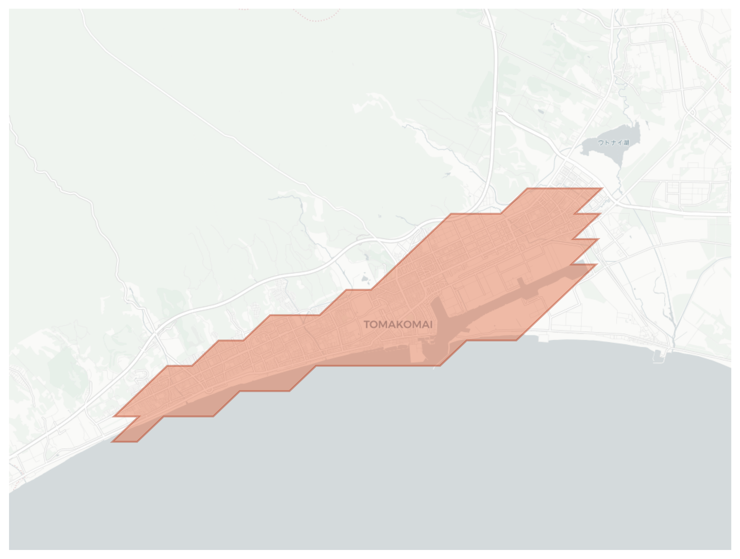 Tomakomai geographic map