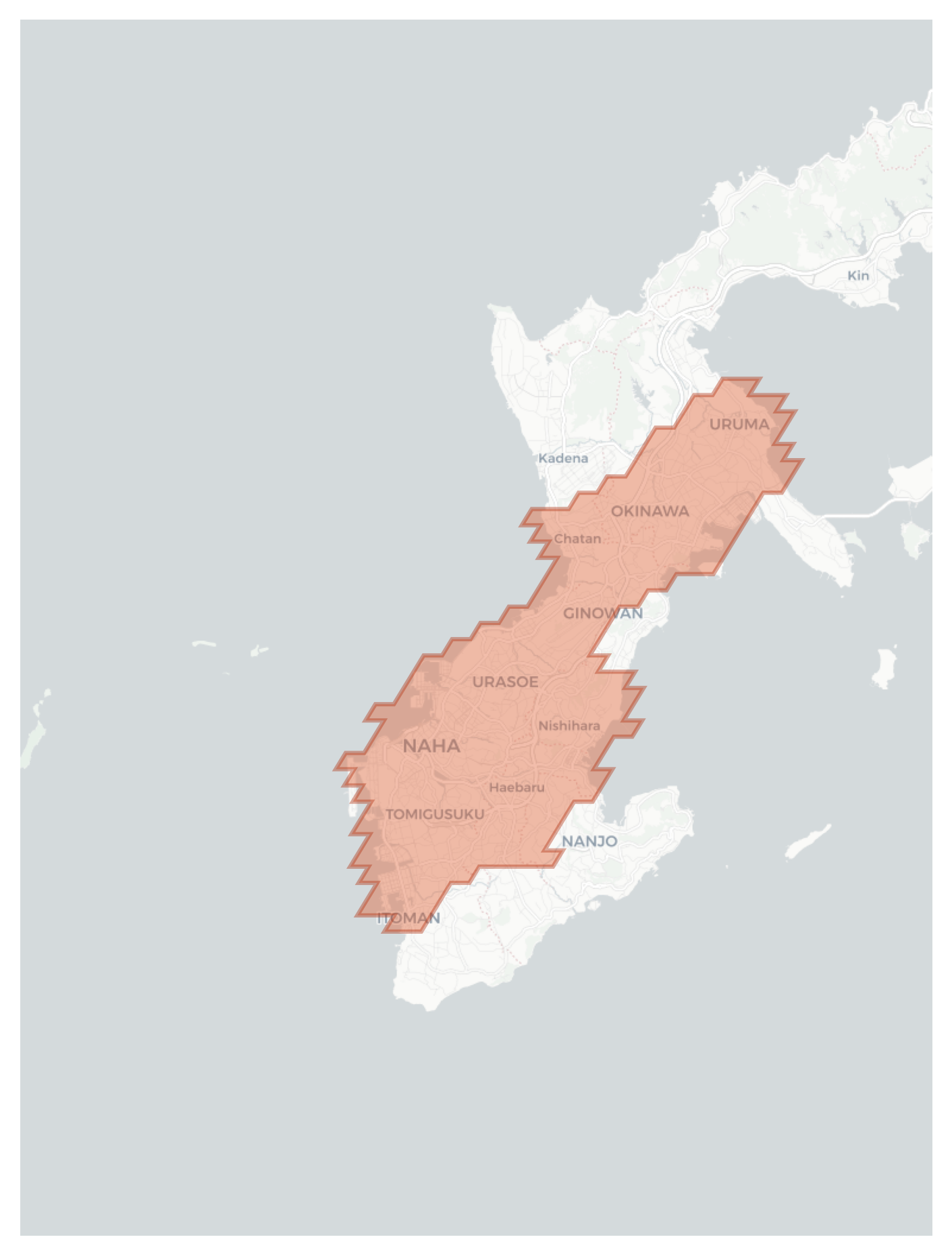 Naha geographic map