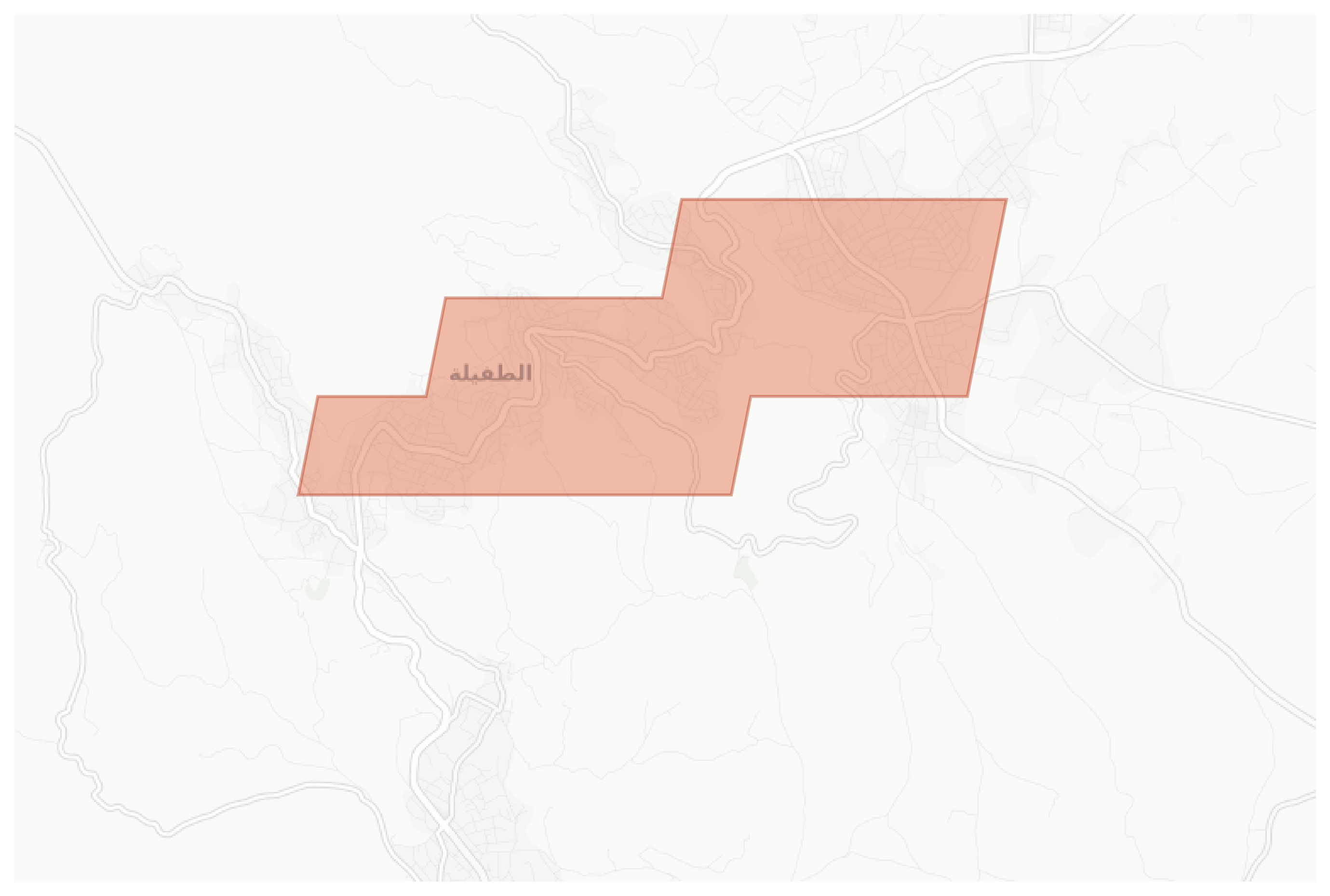 At Tafila geographic map