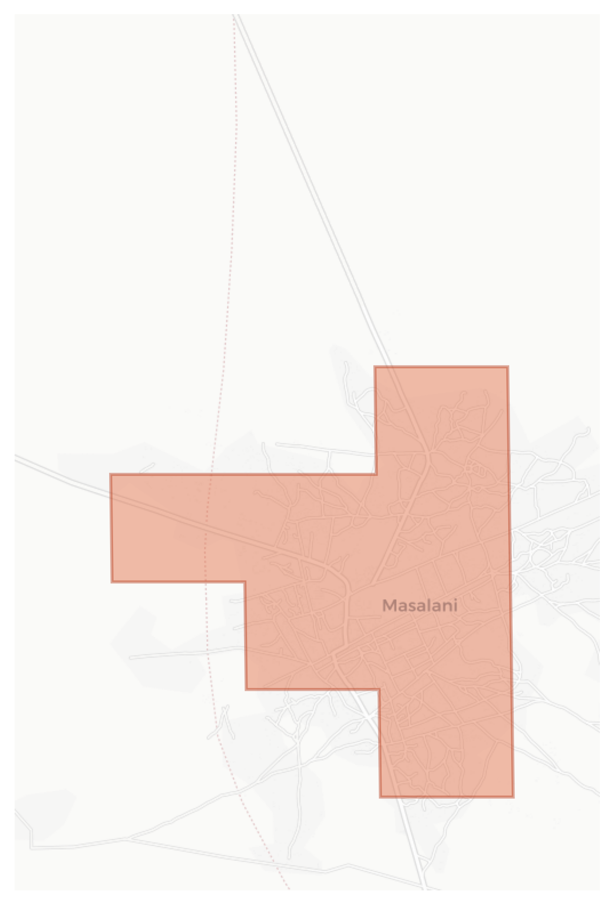 Masalani geographic map