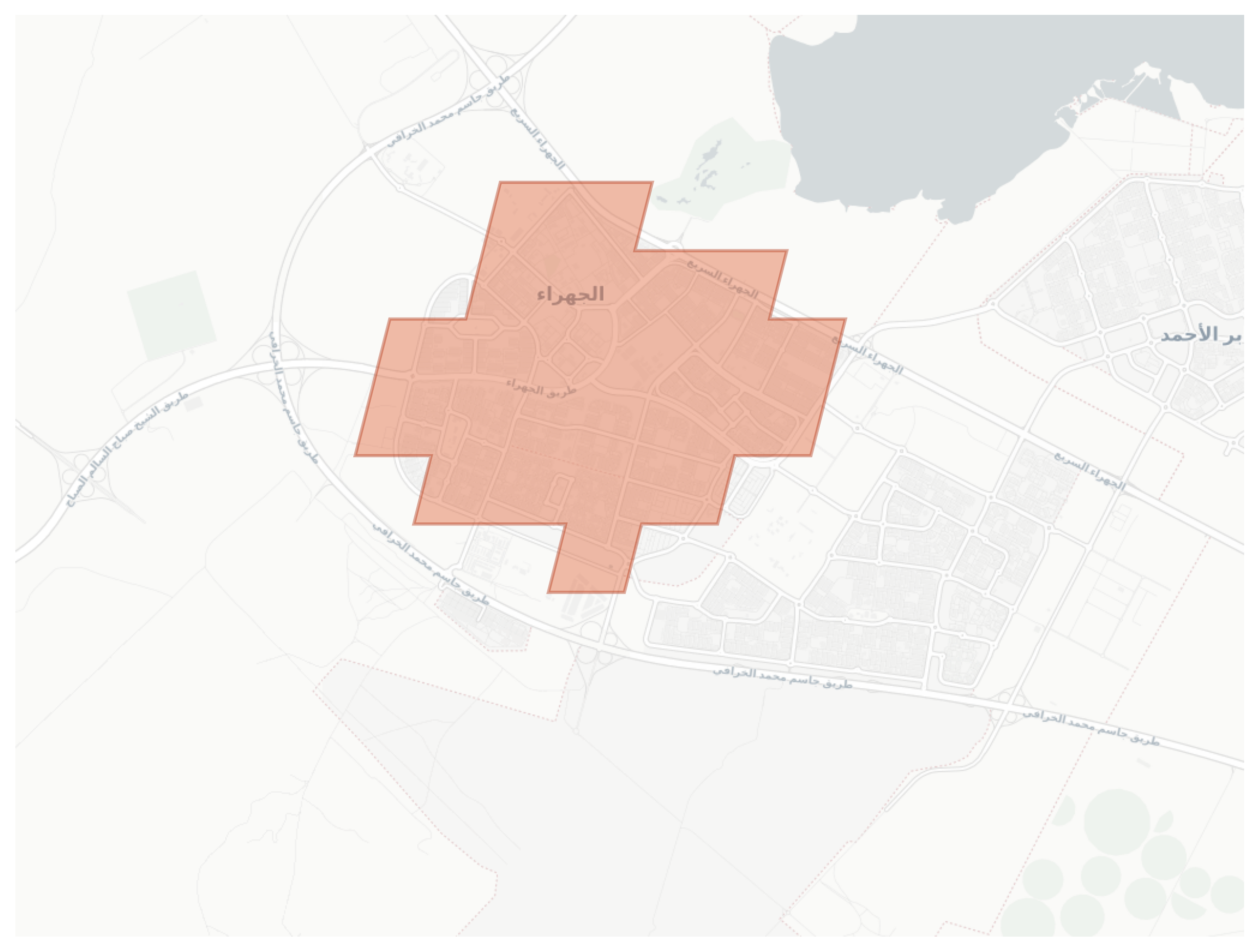 Al Jahra geographic map