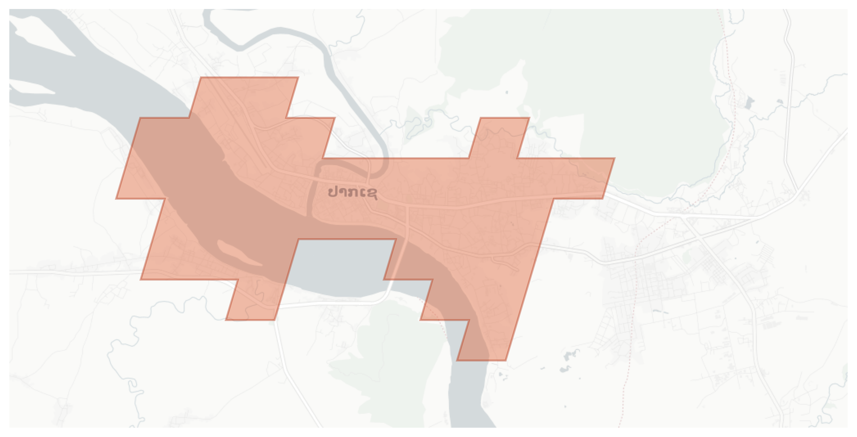 Pakse geographic map