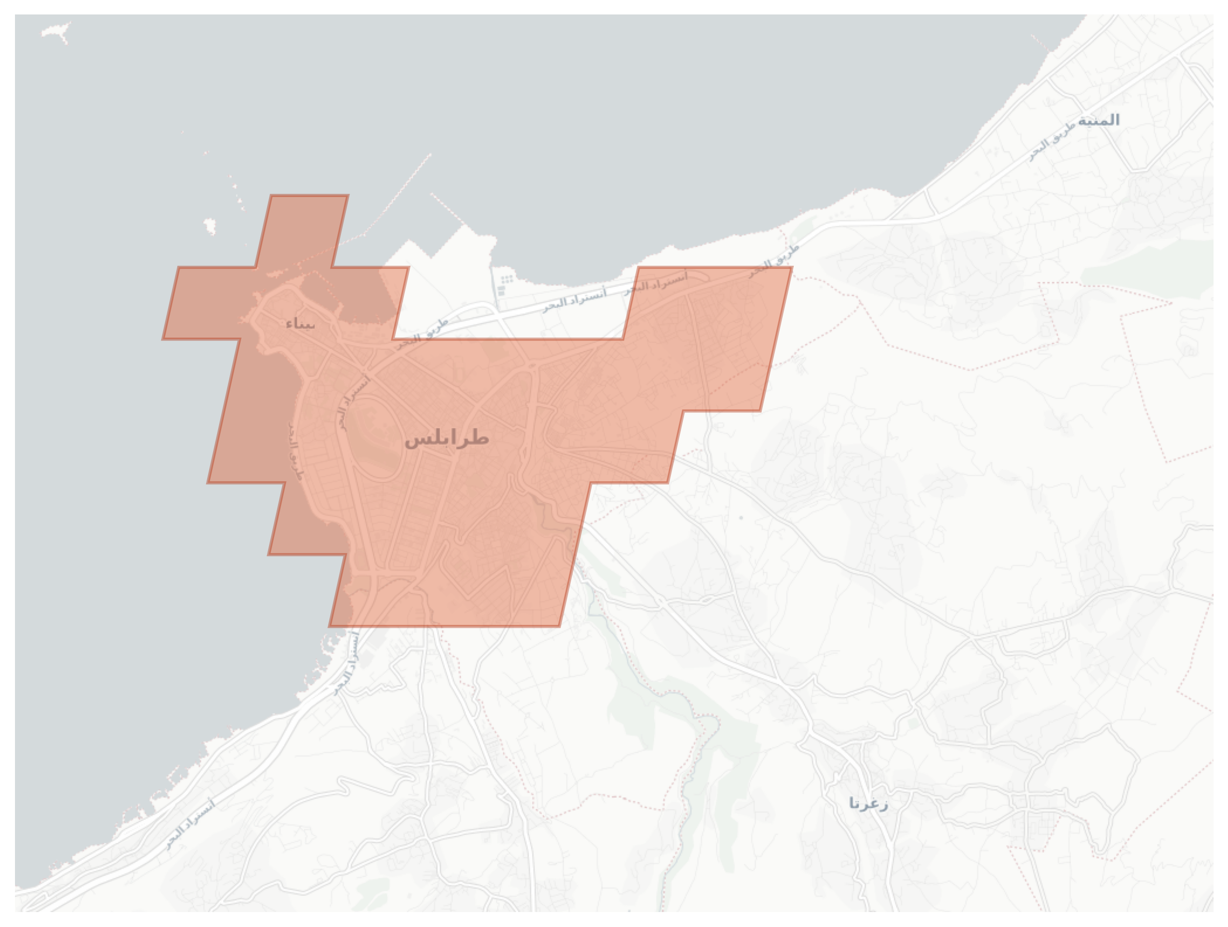 Tripoli geographic map