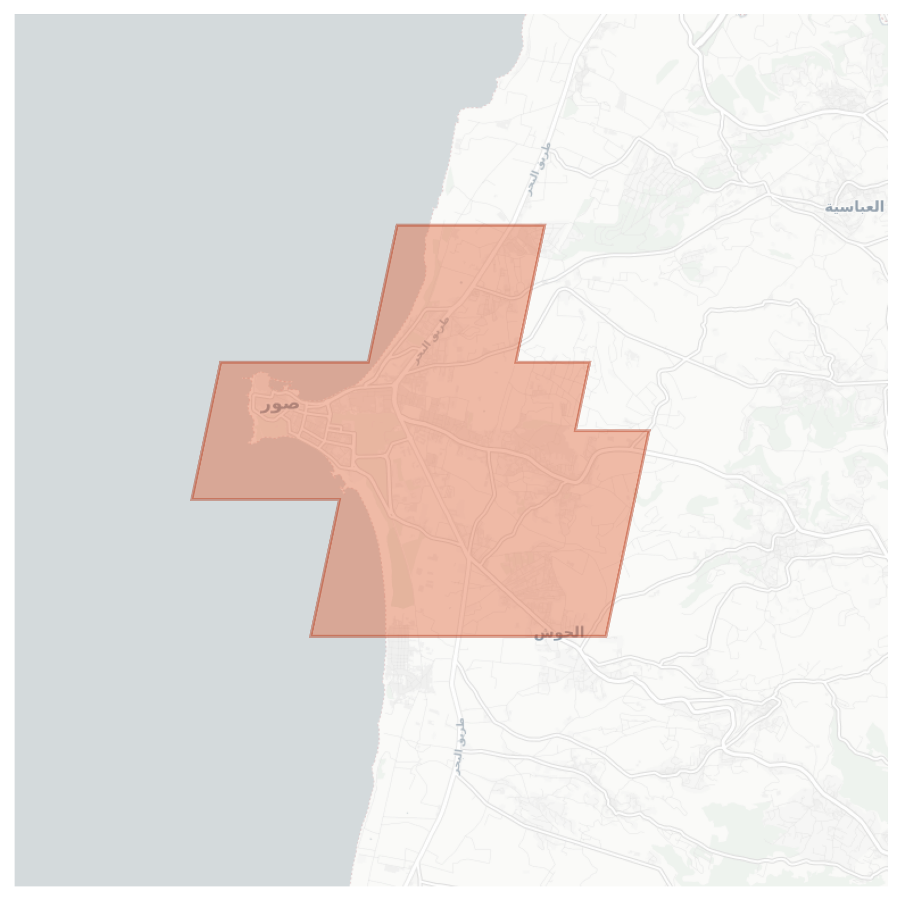 Tyre geographic map