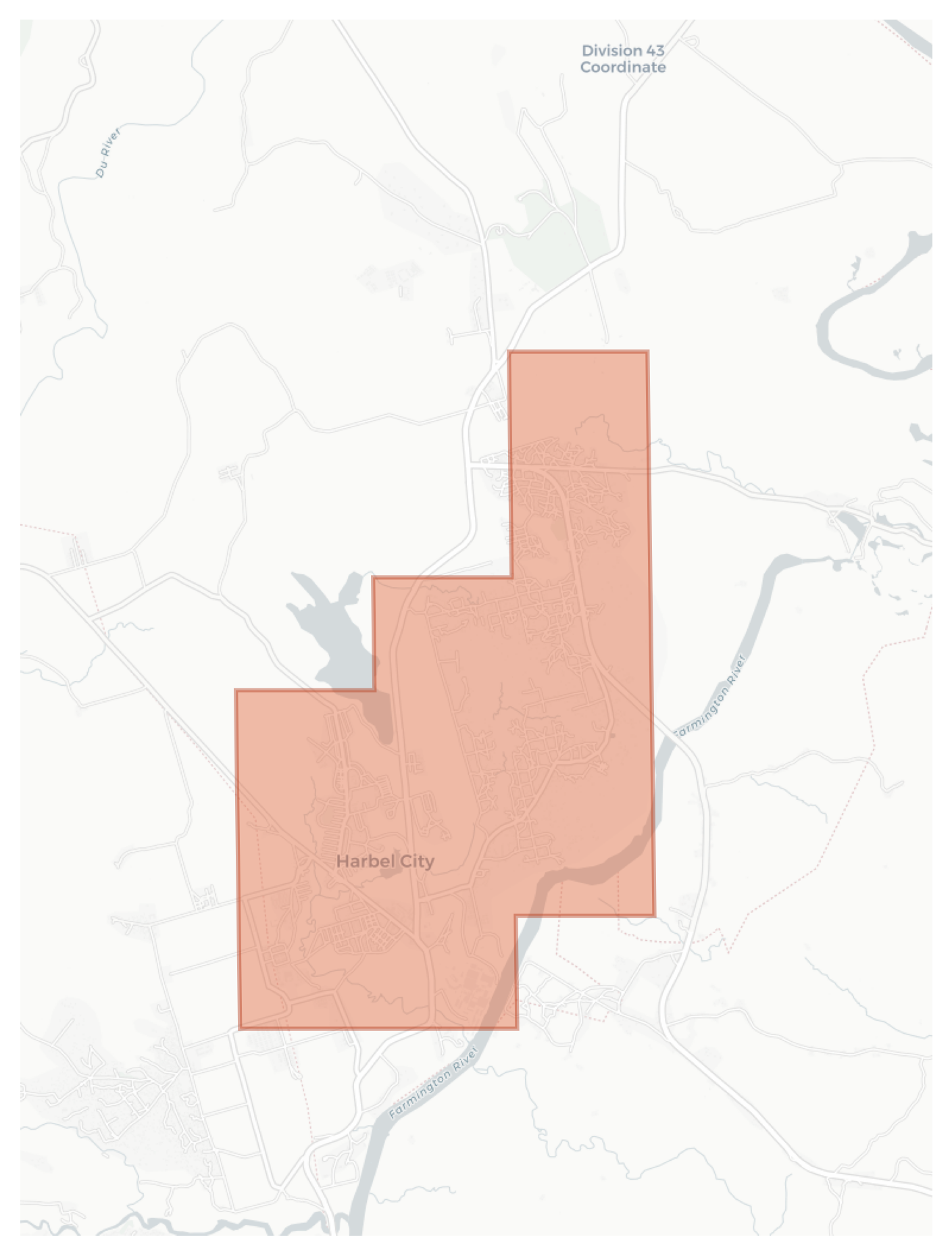 Harbel City geographic map