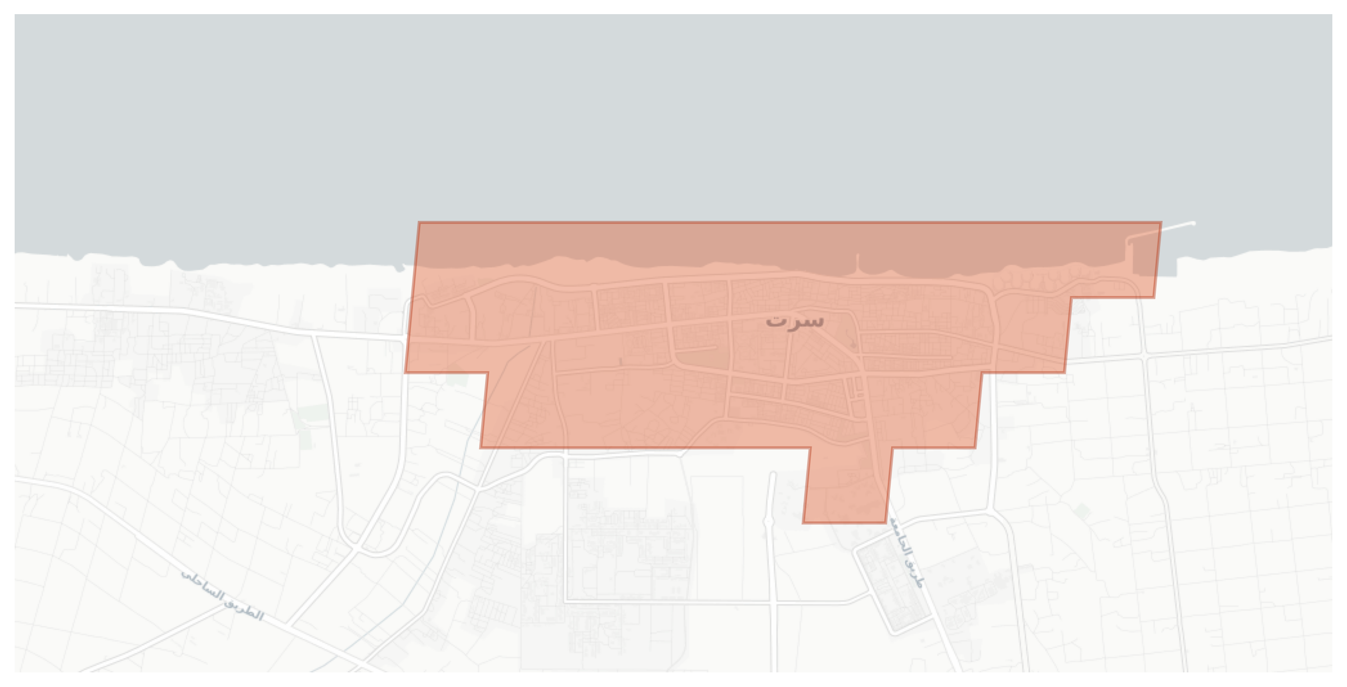 Sirte geographic map