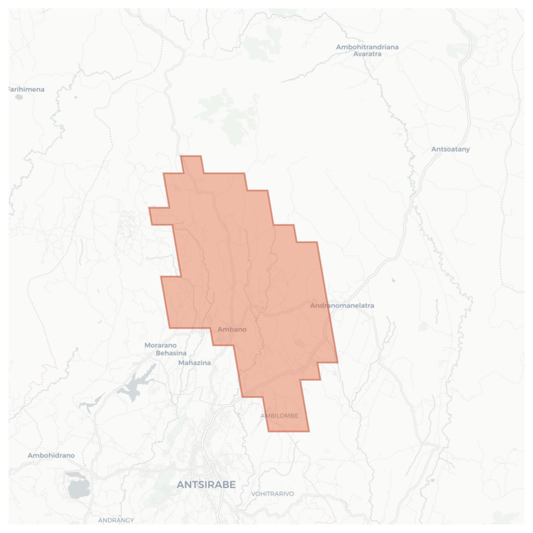 Ambano geographic map
