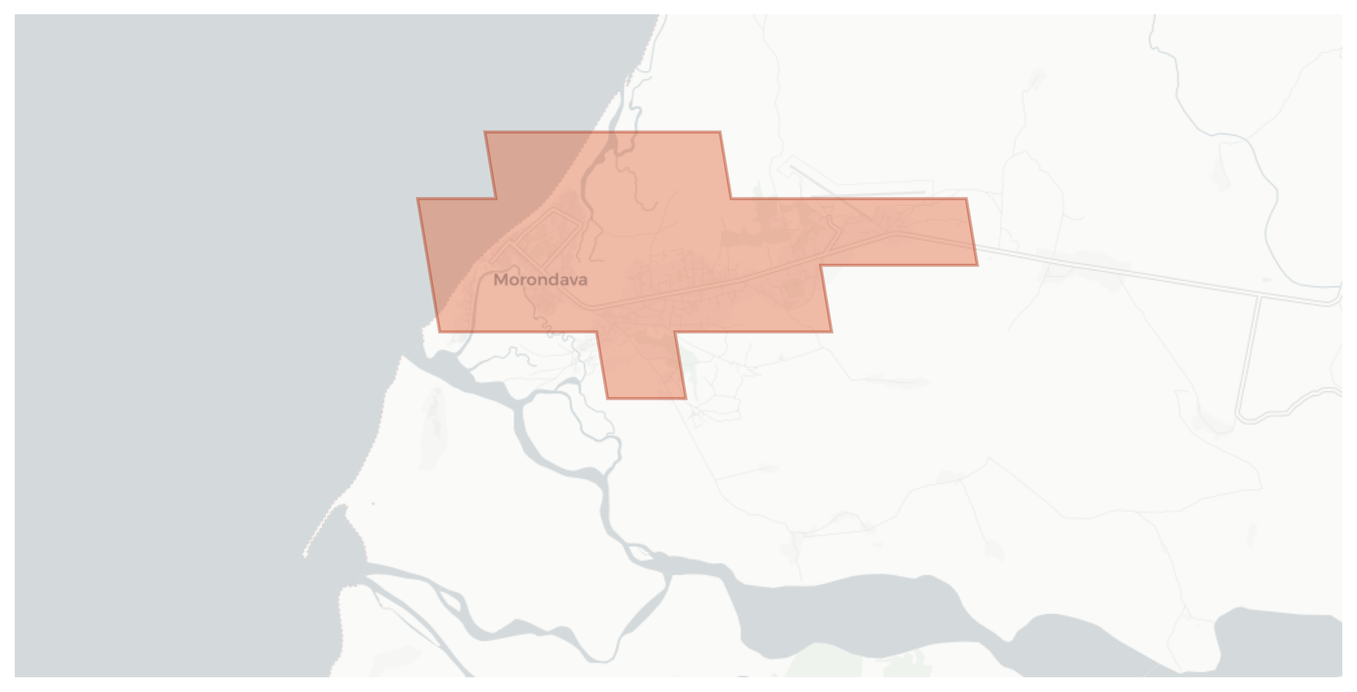Morondava geographic map