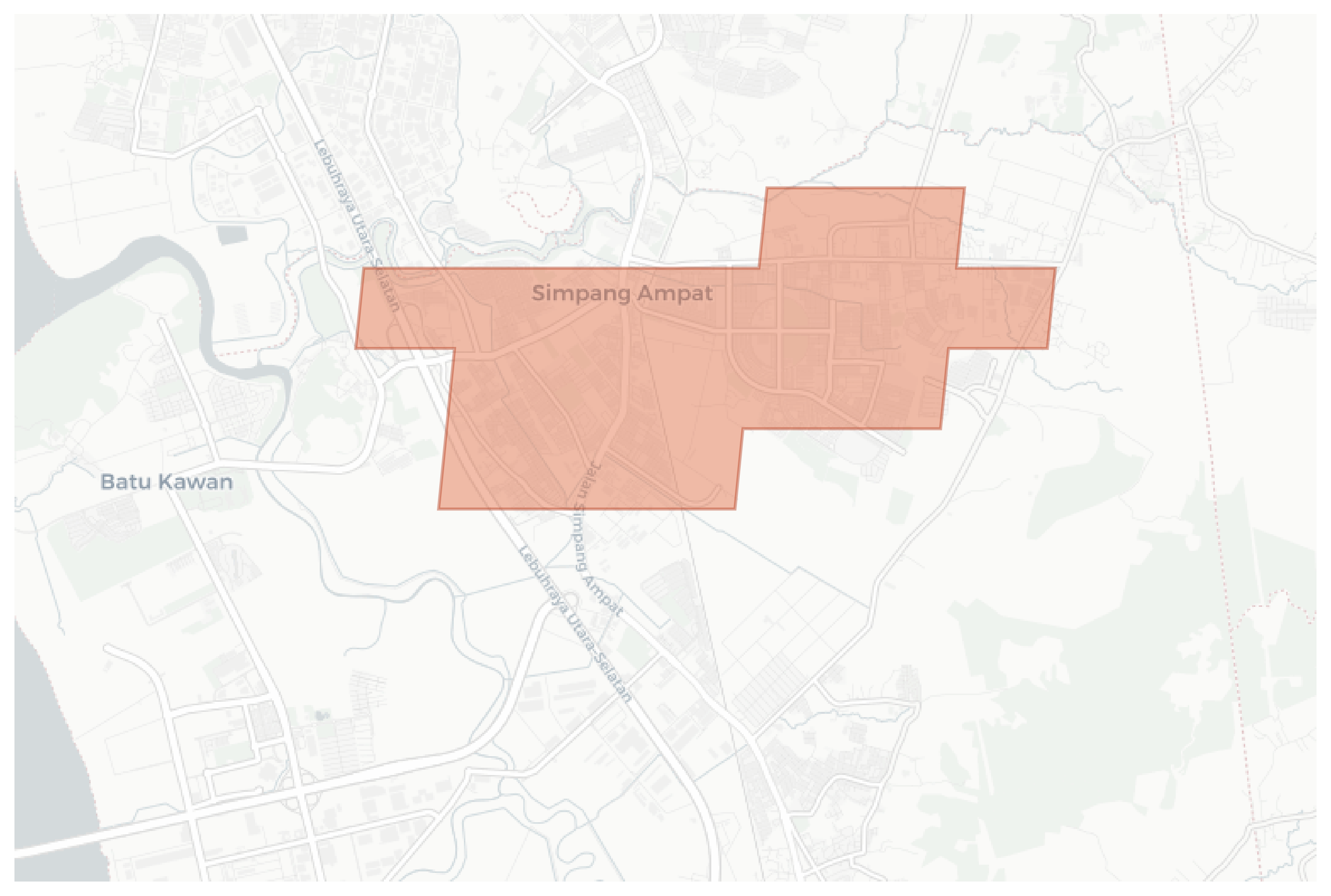 Simpang Ampat geographic map
