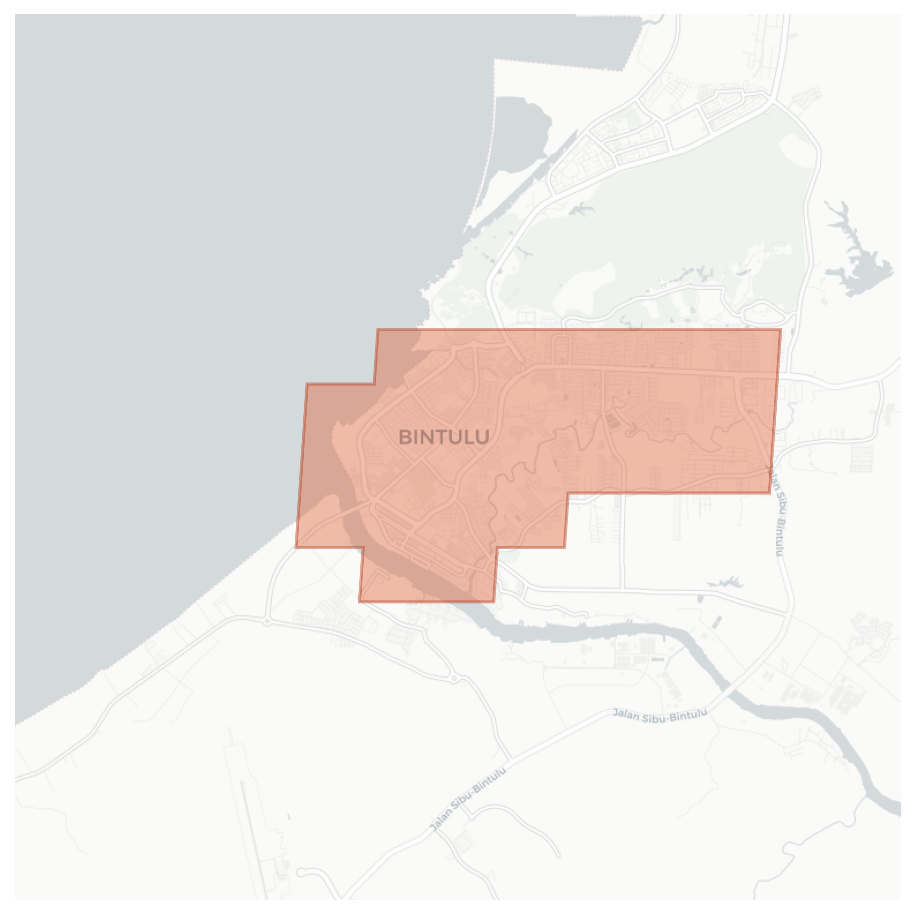 Bintulu geographic map