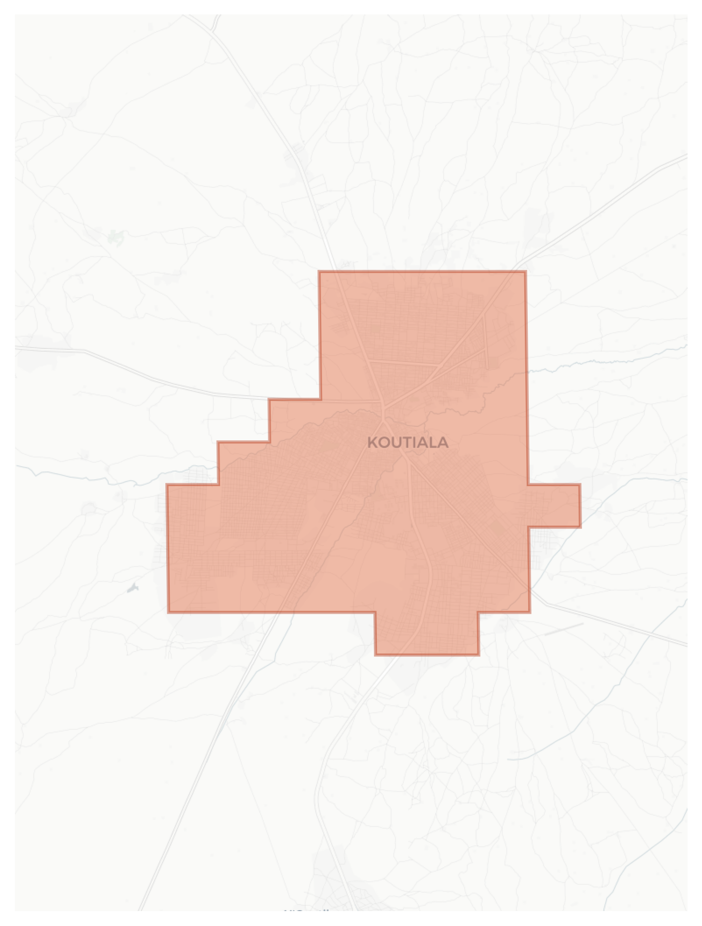 Koutiala geographic map