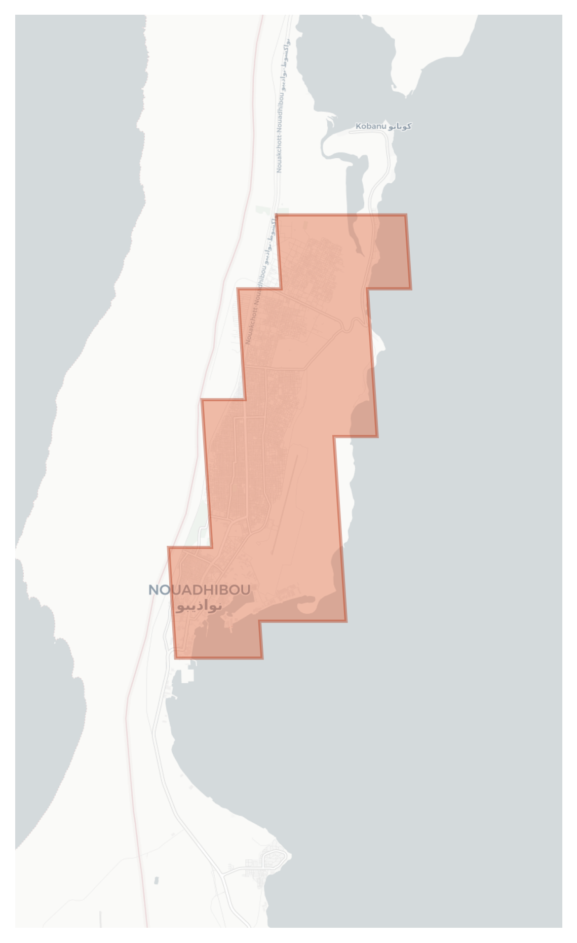 Nouadhibou geographic map