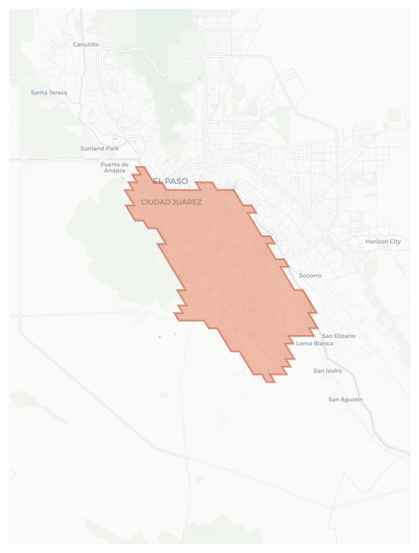 Ciudad Juárez geographic map