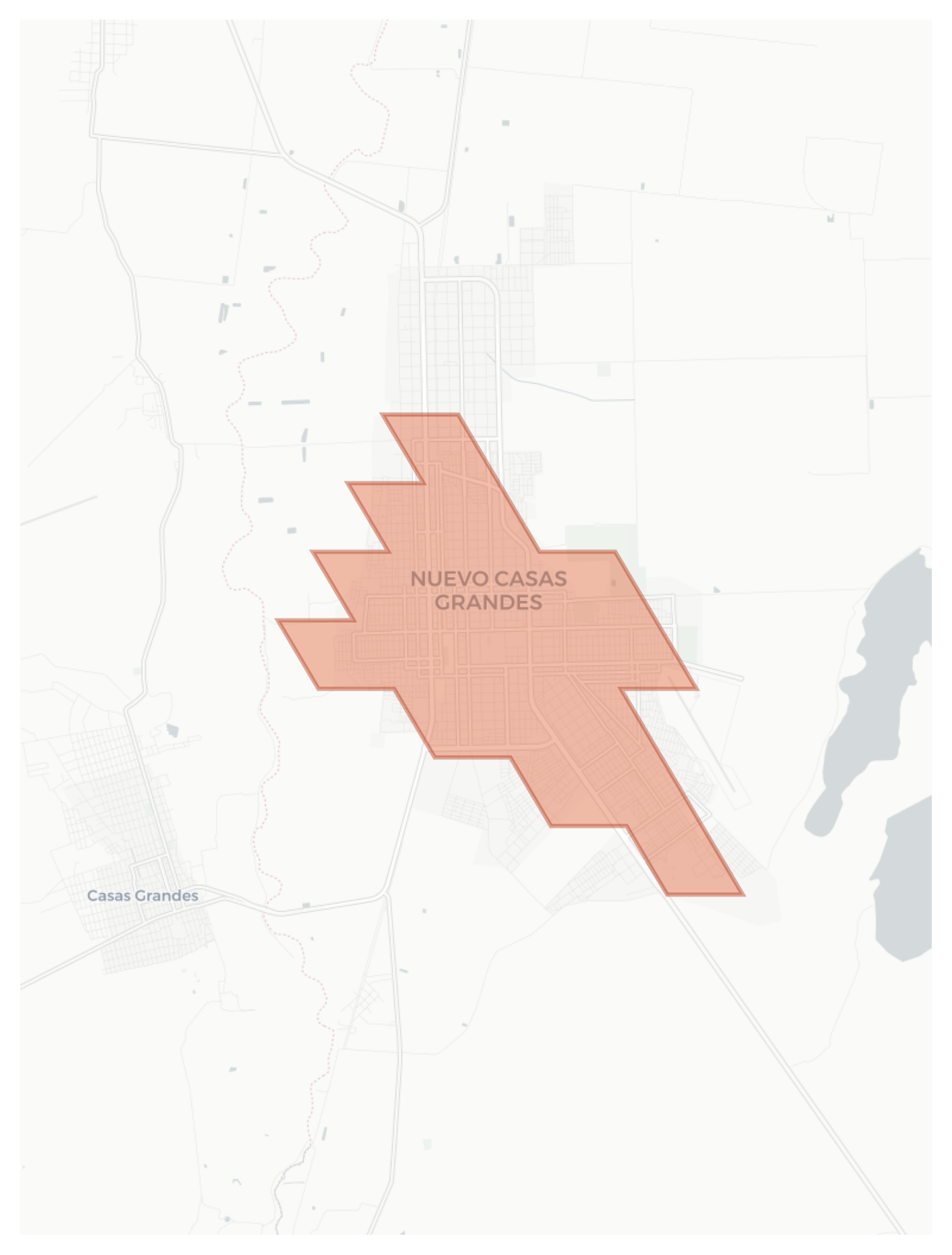 Nuevo Casas Grandes geographic map
