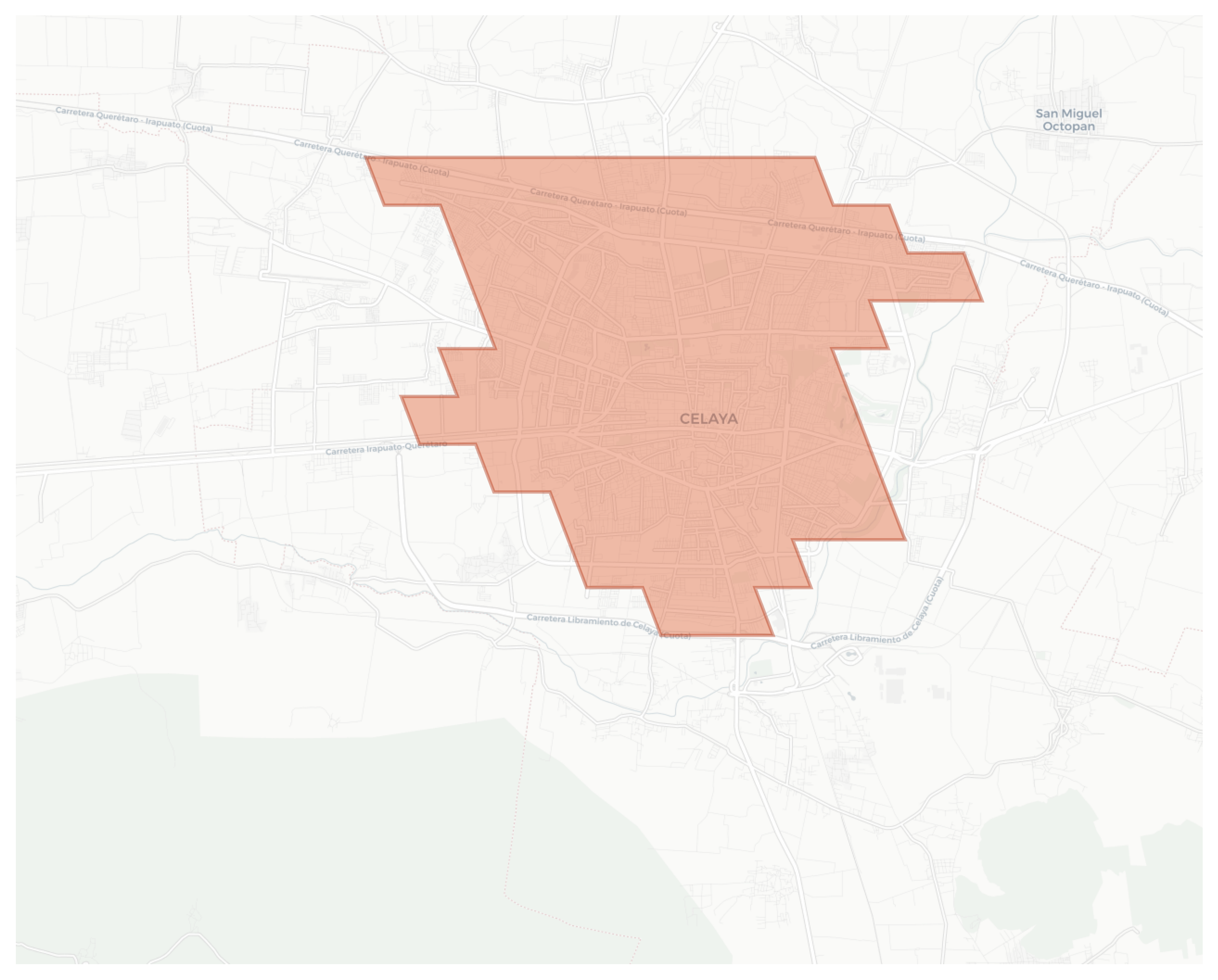 Celaya geographic map