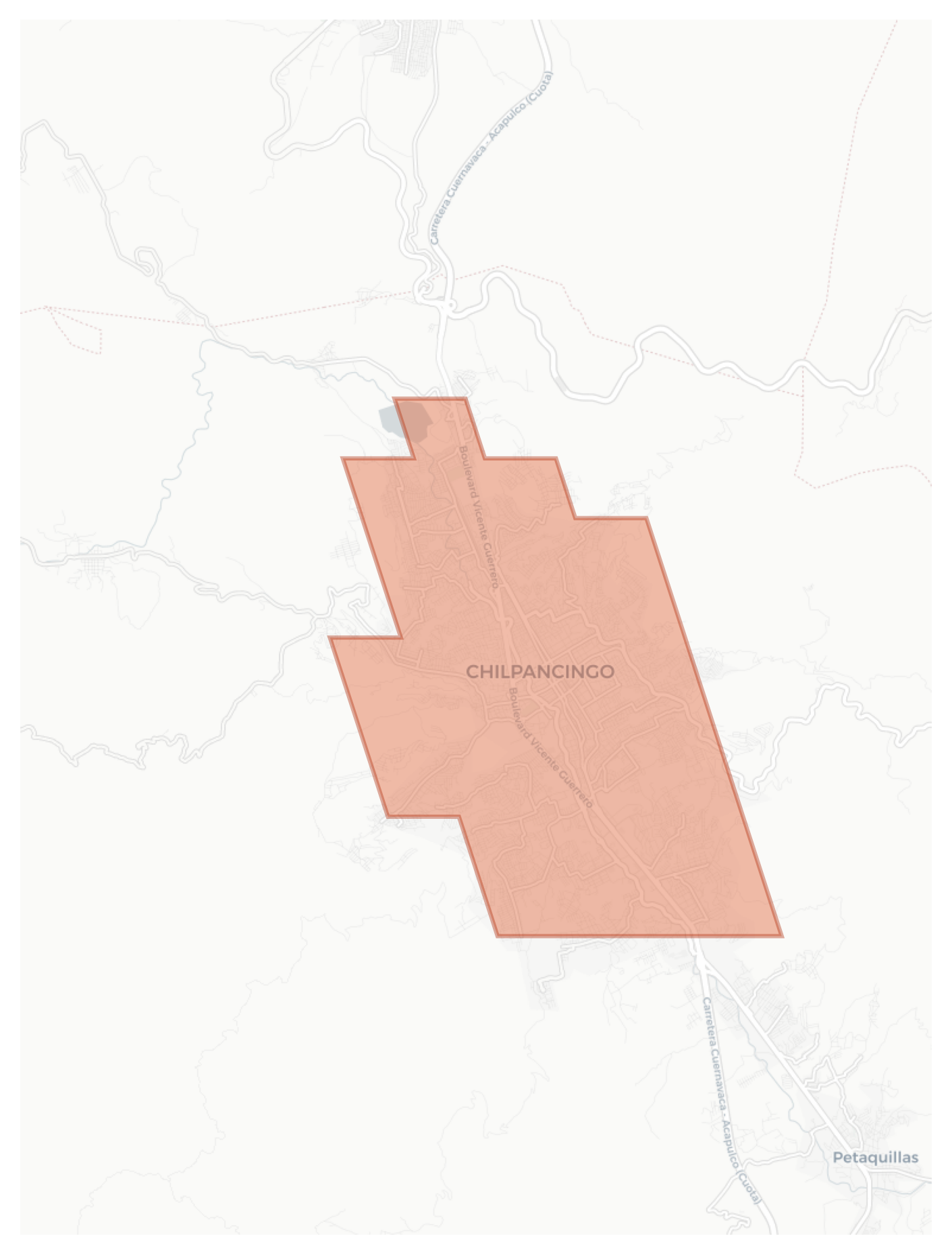 Chilpancingo geographic map