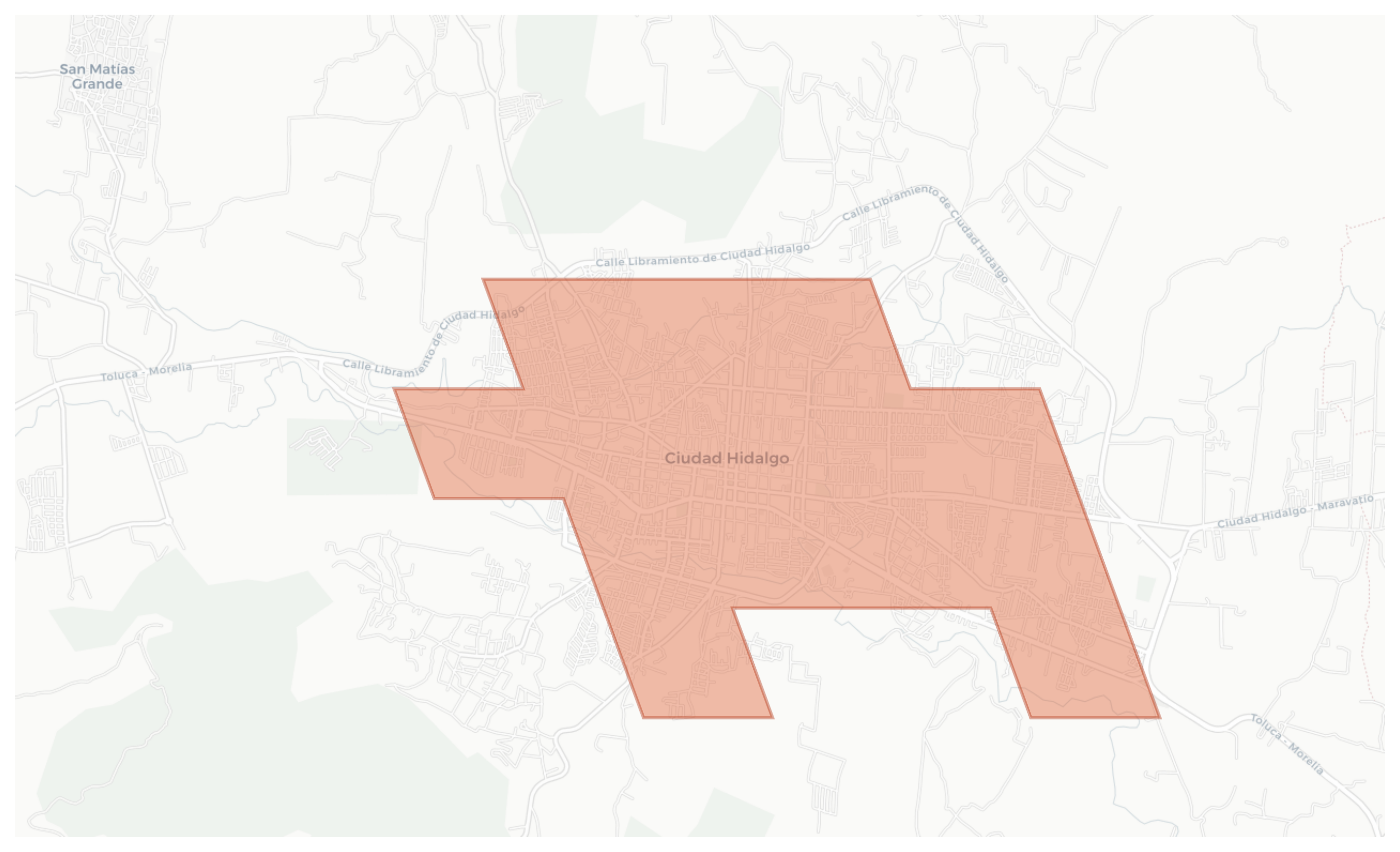 Ciudad Hidalgo geographic map