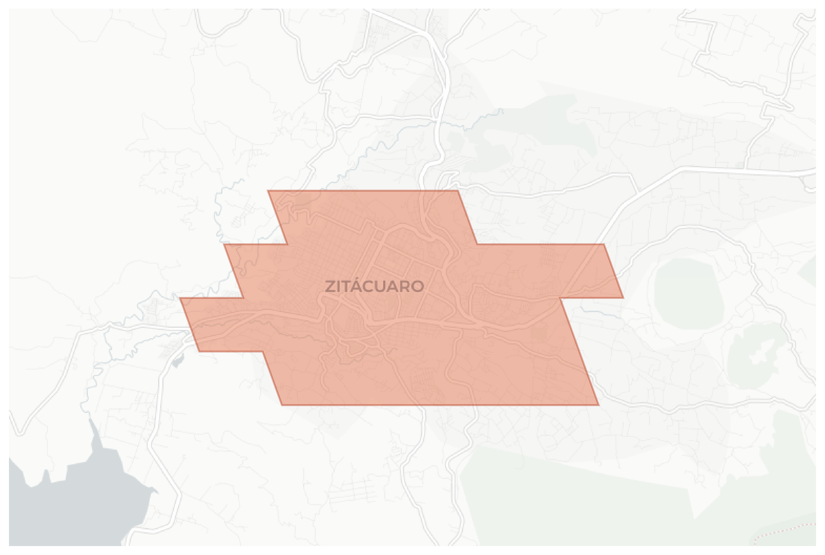 Zitácuaro geographic map