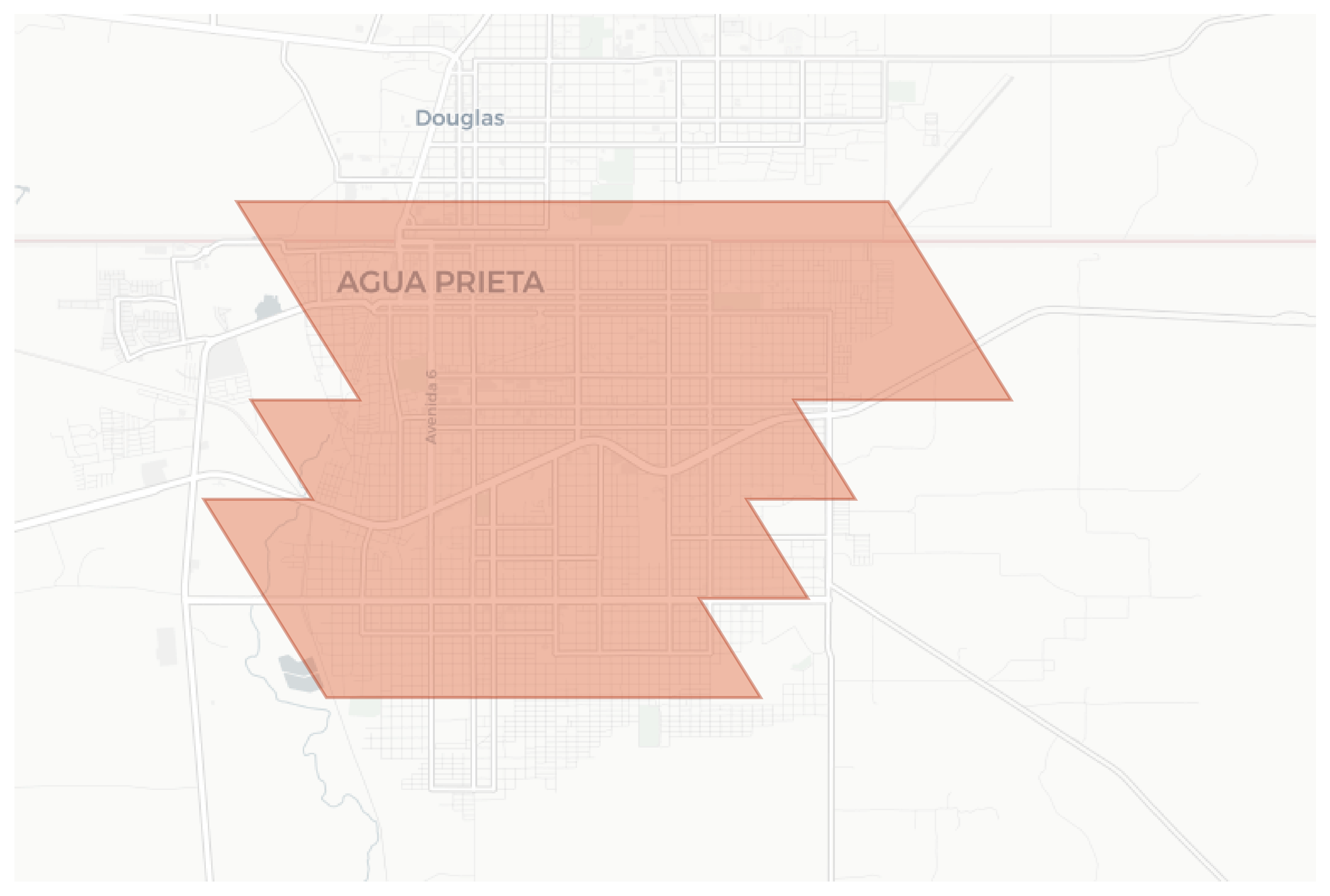 Agua Prieta geographic map