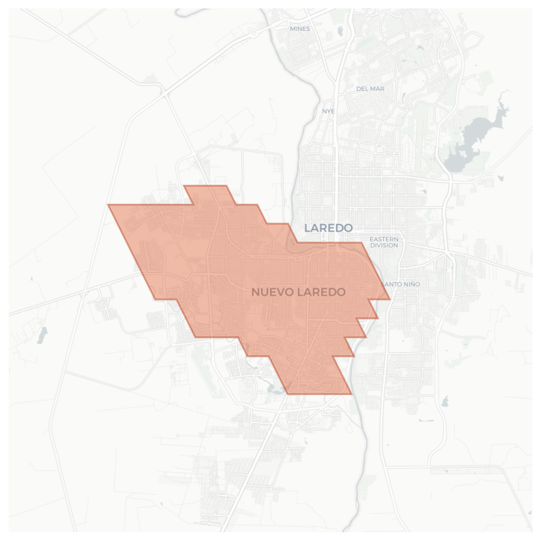 Nuevo Laredo geographic map