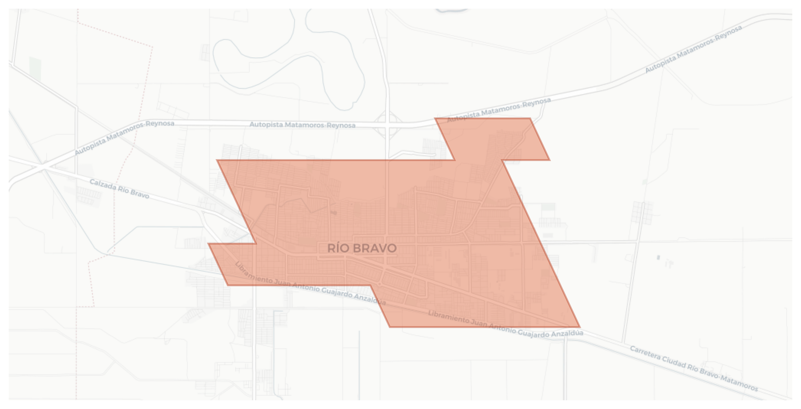 Río Bravo geographic map