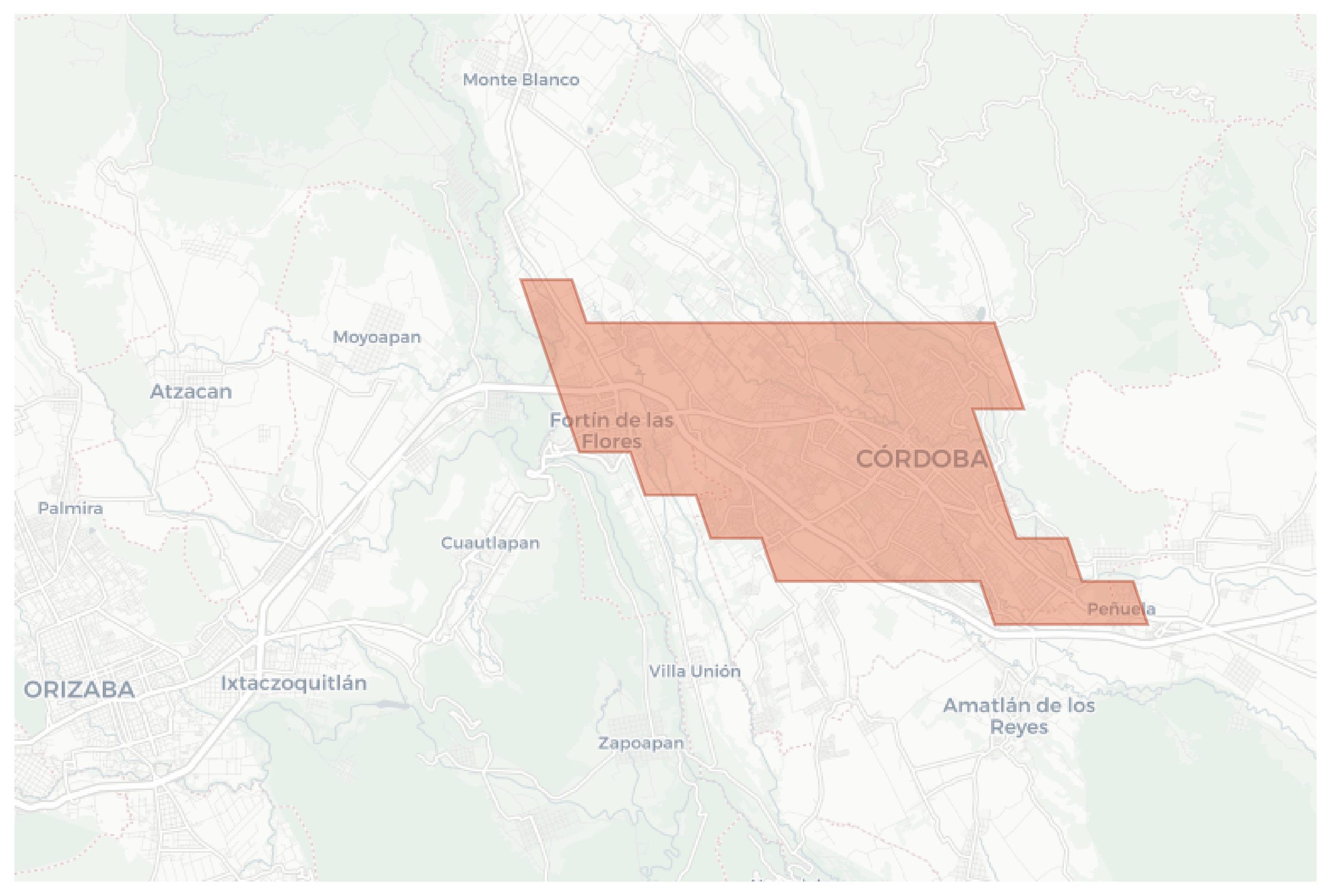 Córdoba geographic map