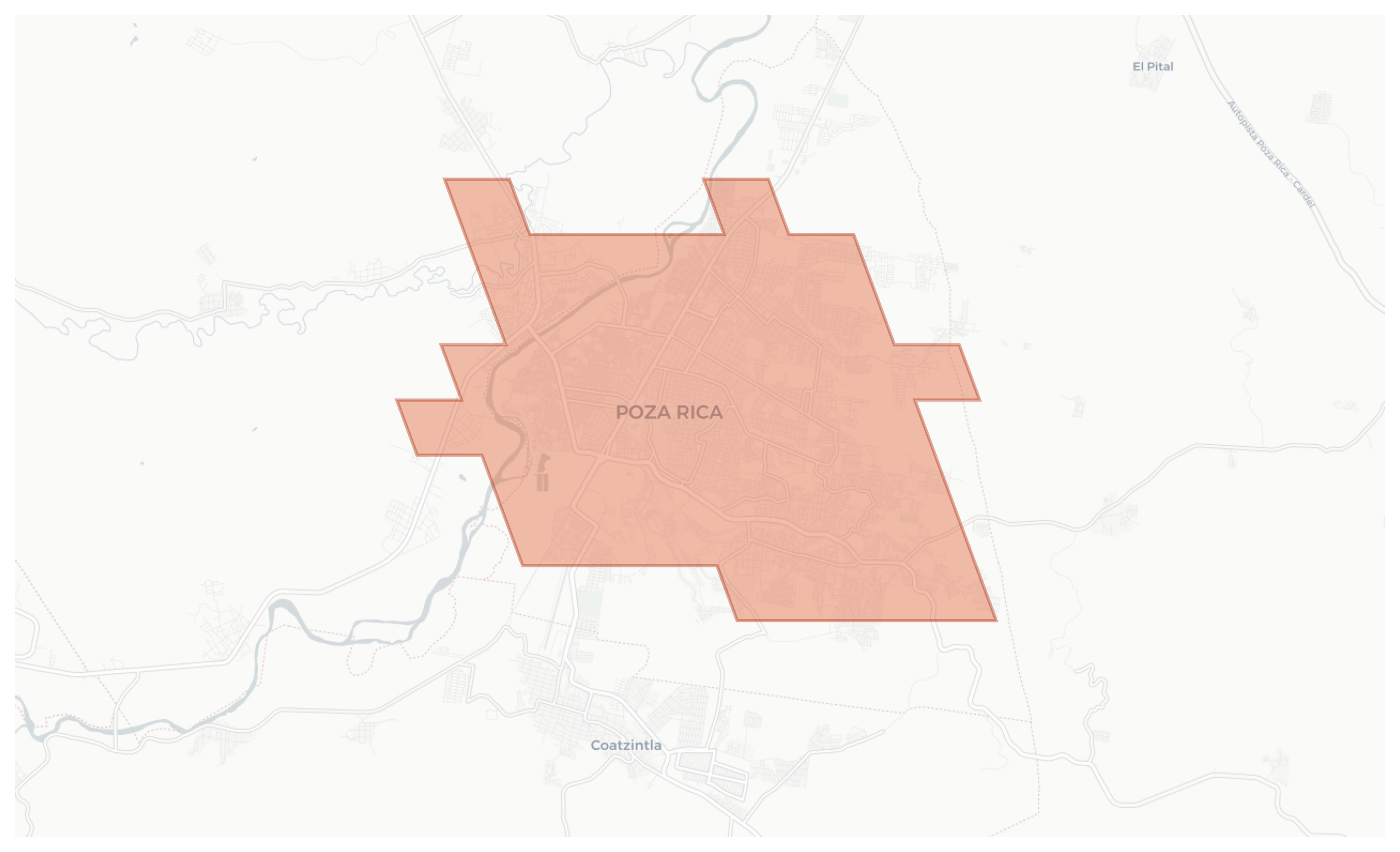 Poza Rica geographic map