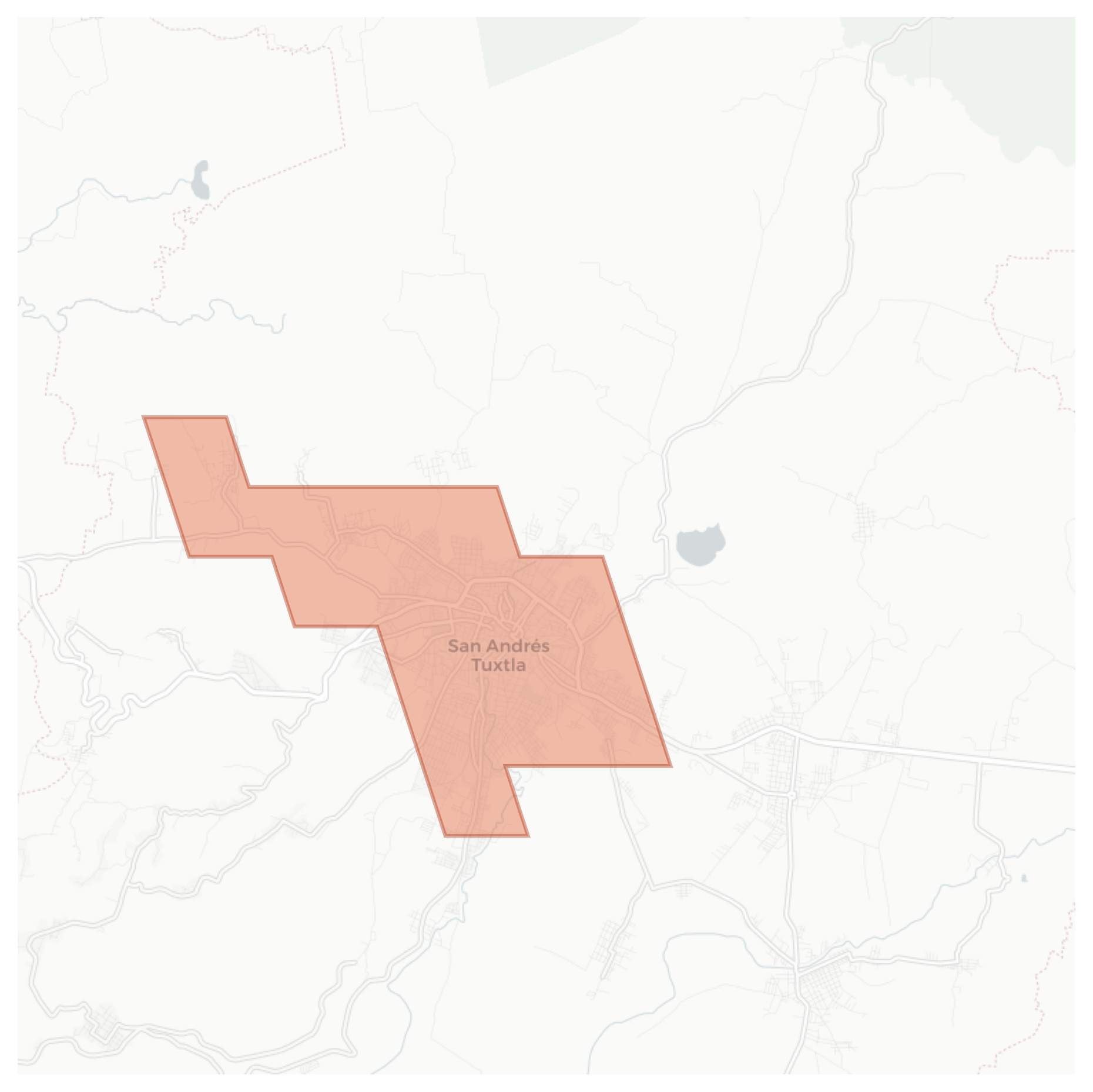 San Andrés Tuxtla geographic map