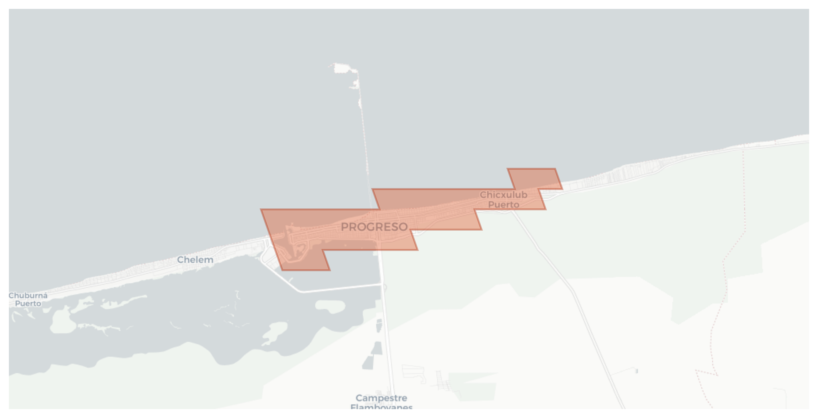 Progreso geographic map
