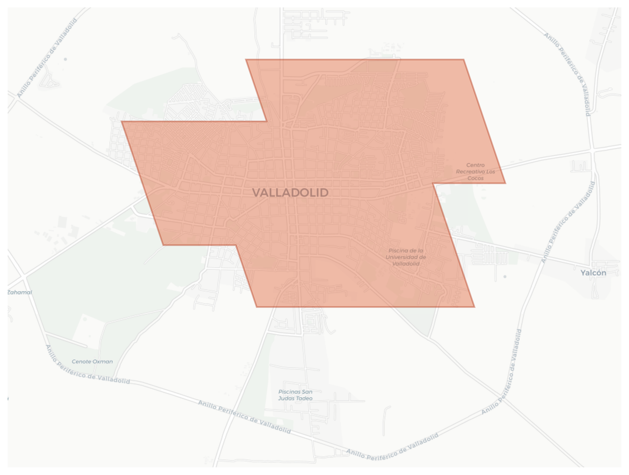 Valladolid geographic map