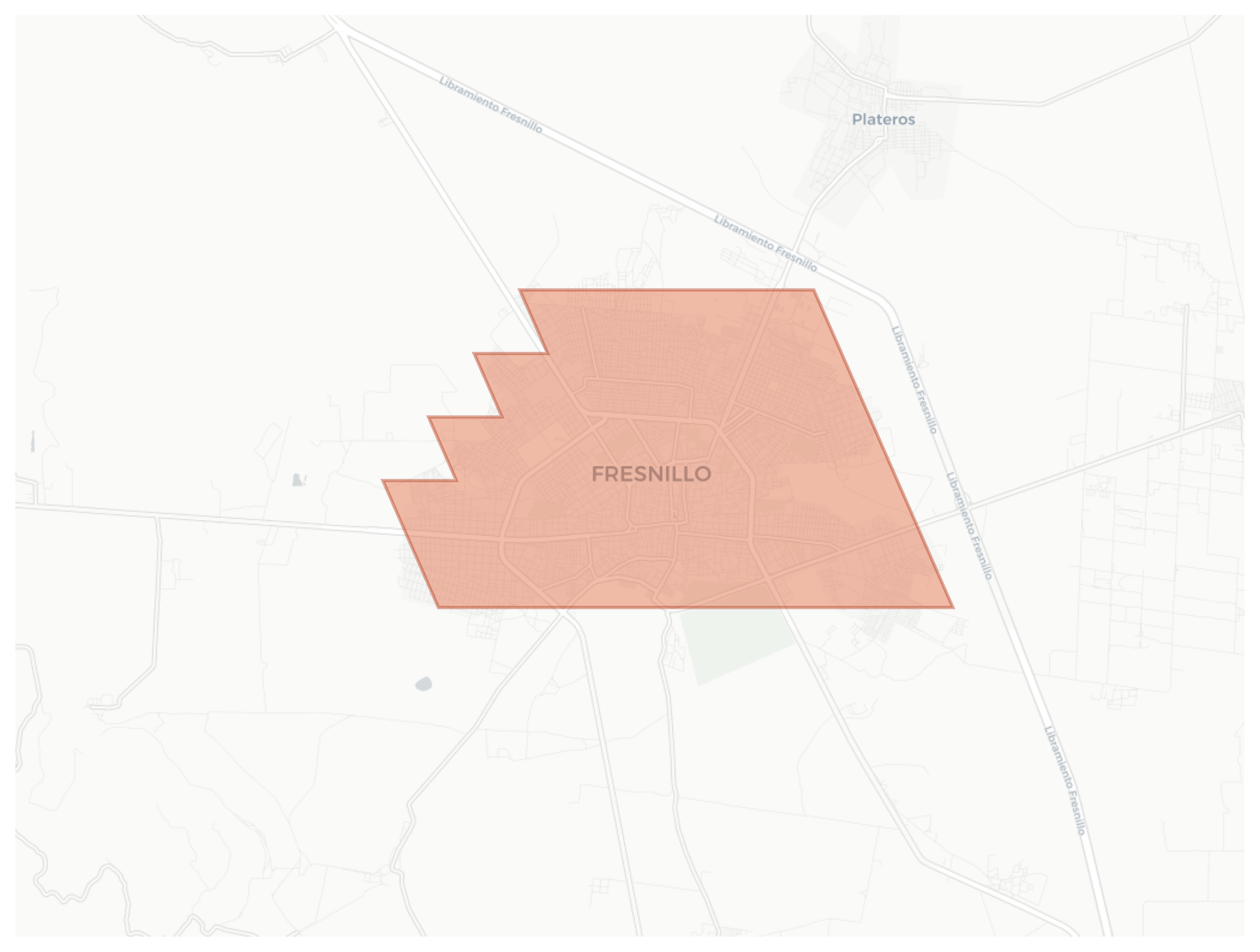 Fresnillo geographic map