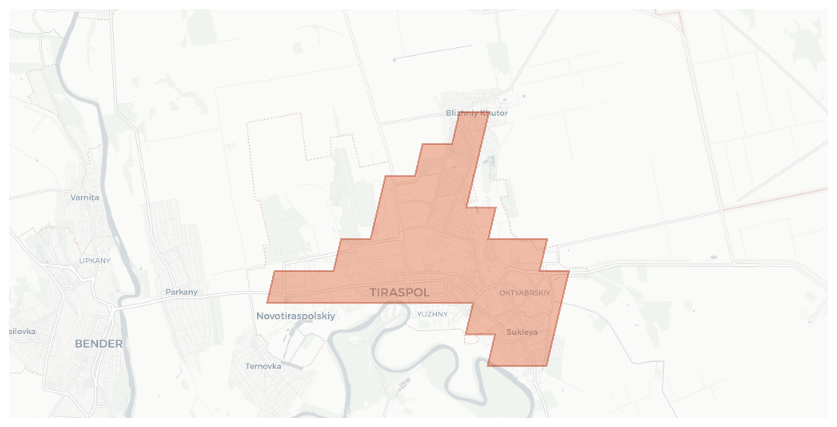 Tiraspol geographic map