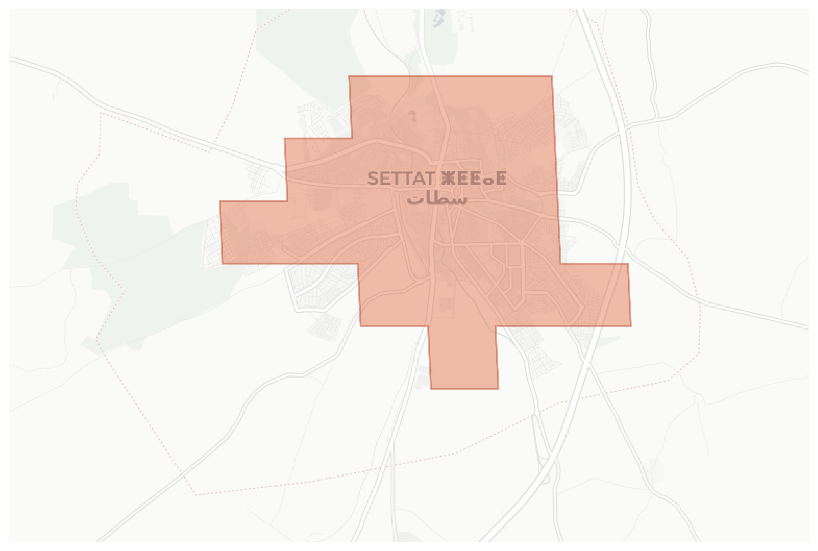 Settat geographic map