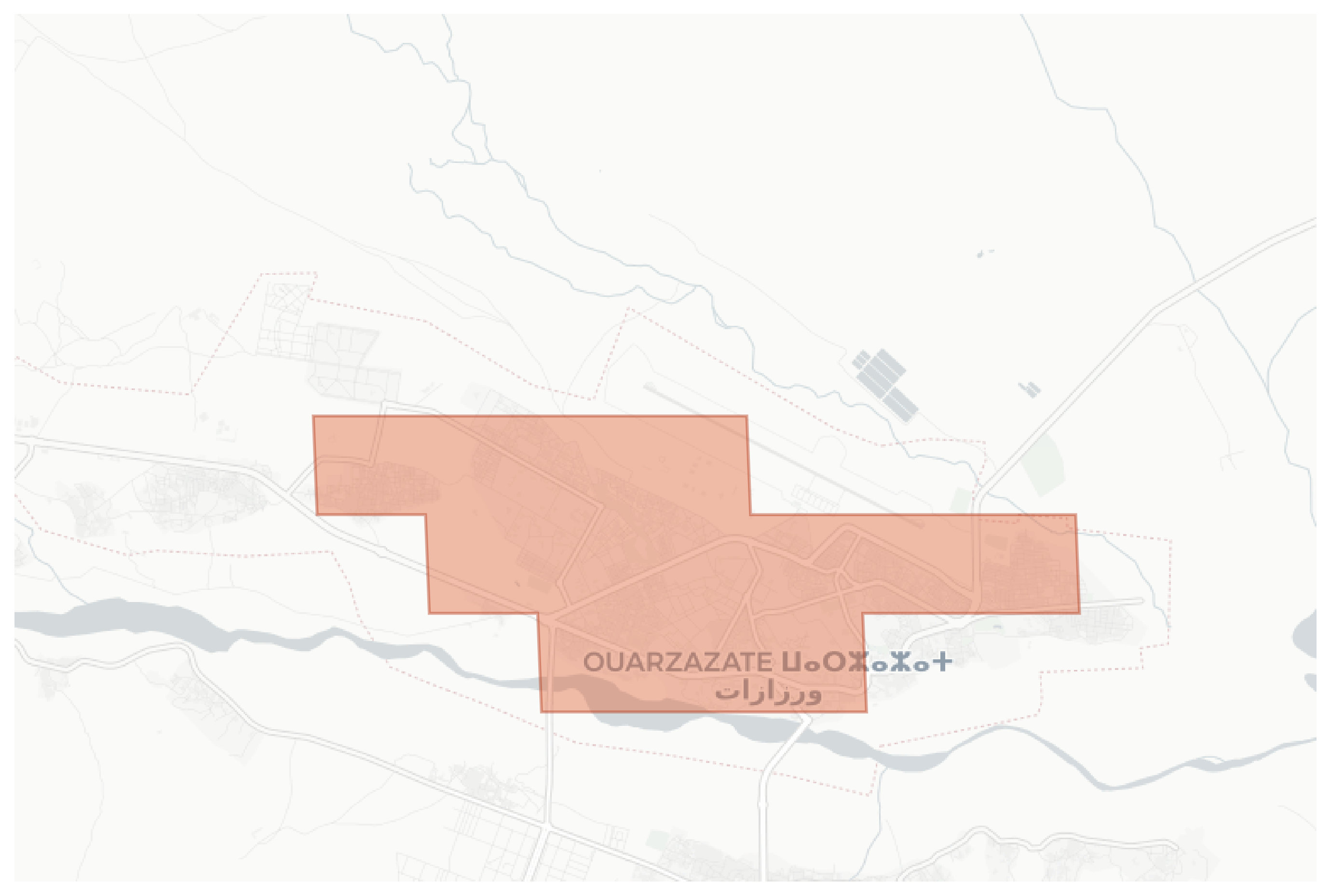 Ouarzazate geographic map