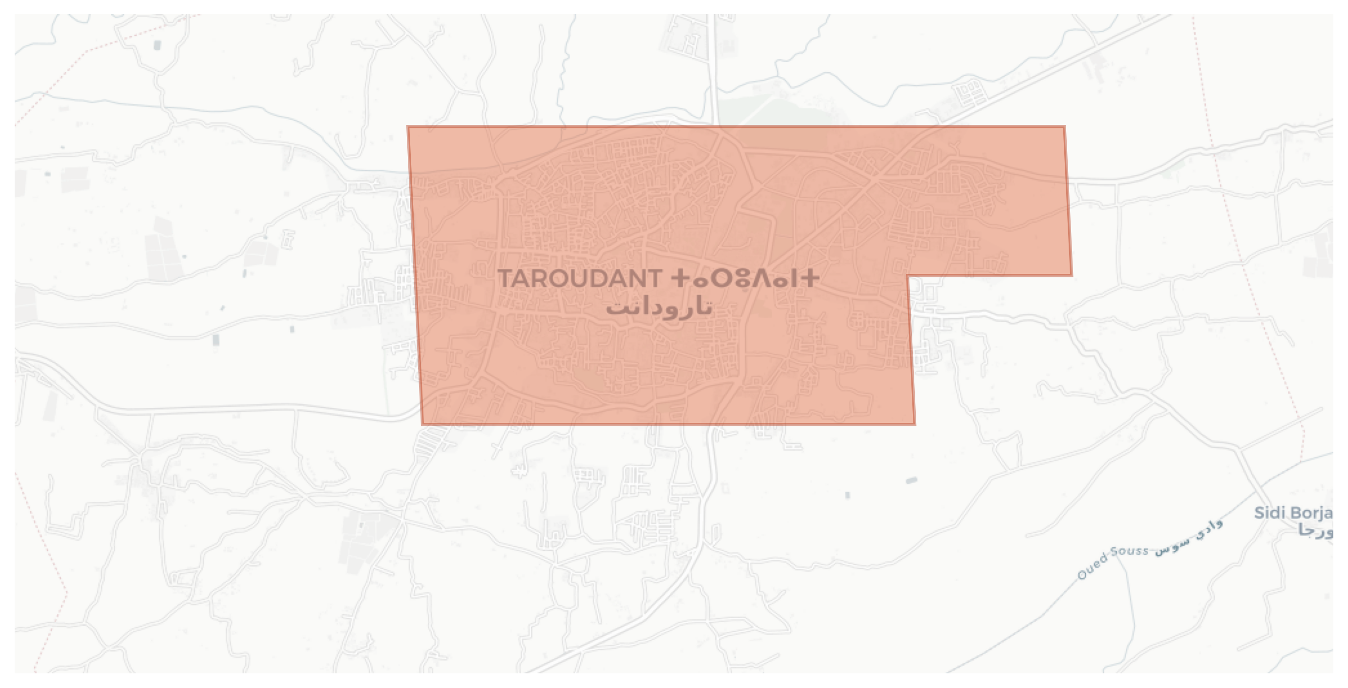 Taroudant geographic map