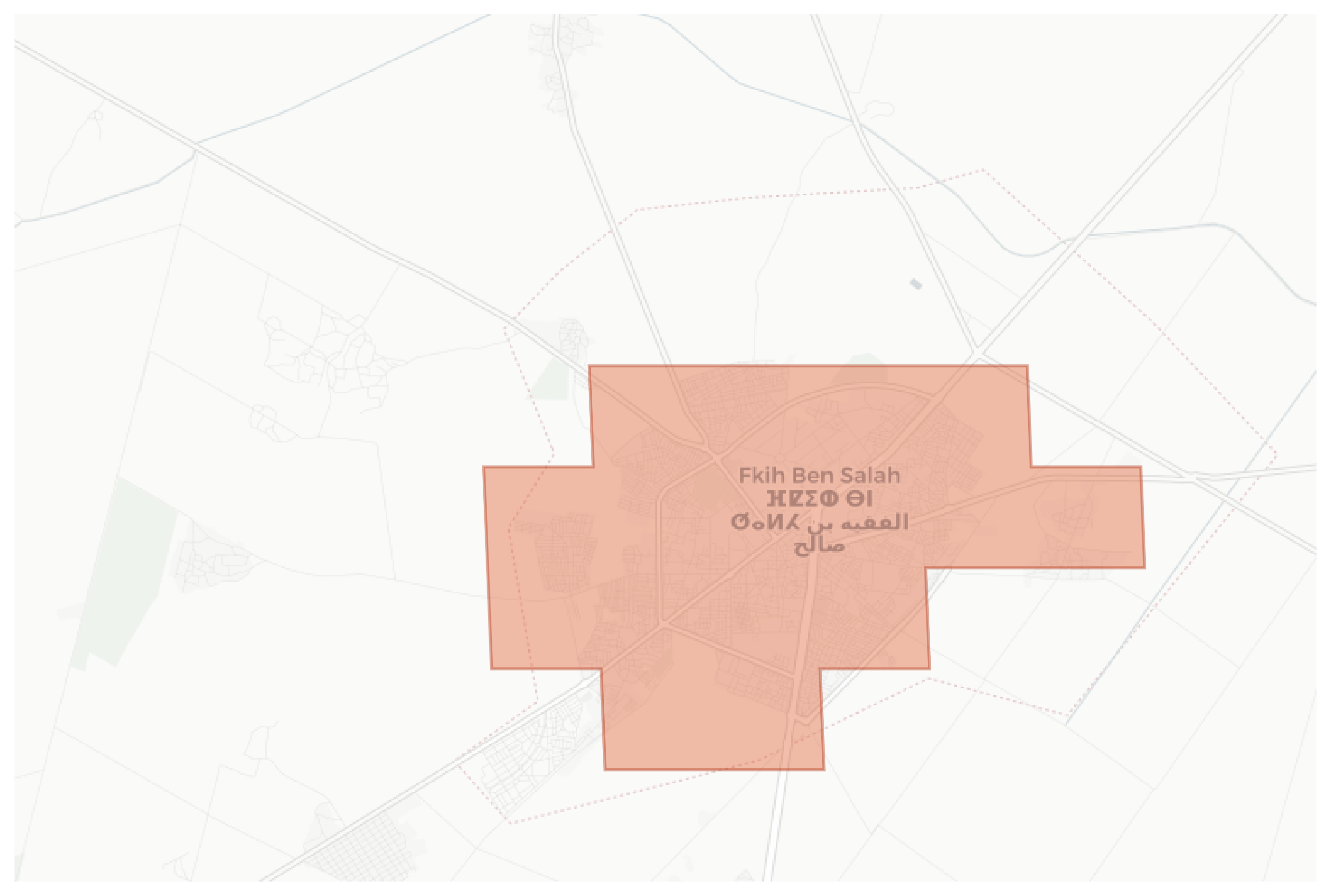 Fkih Ben Salah geographic map