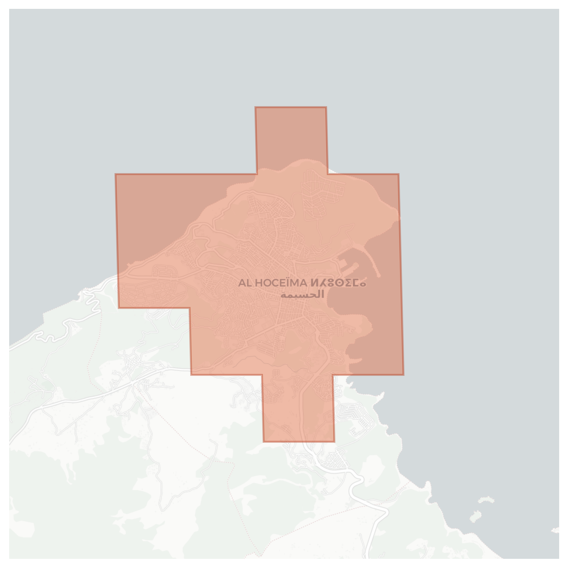 Al Hoceima geographic map