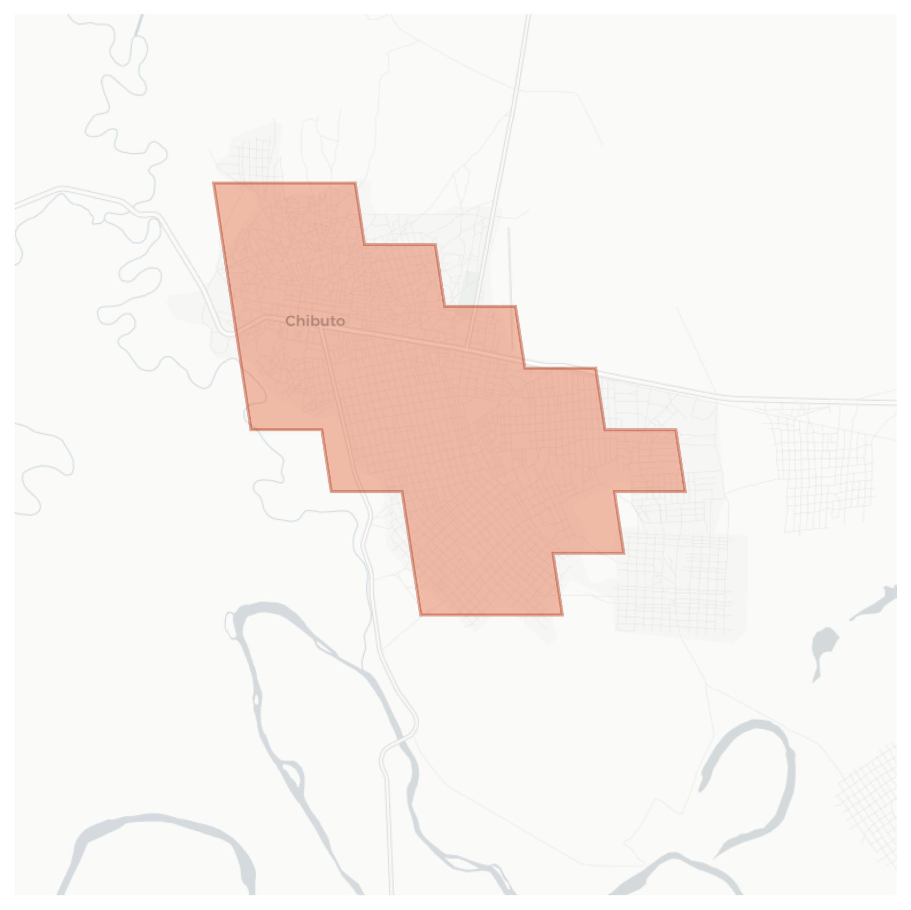 Chibuto geographic map