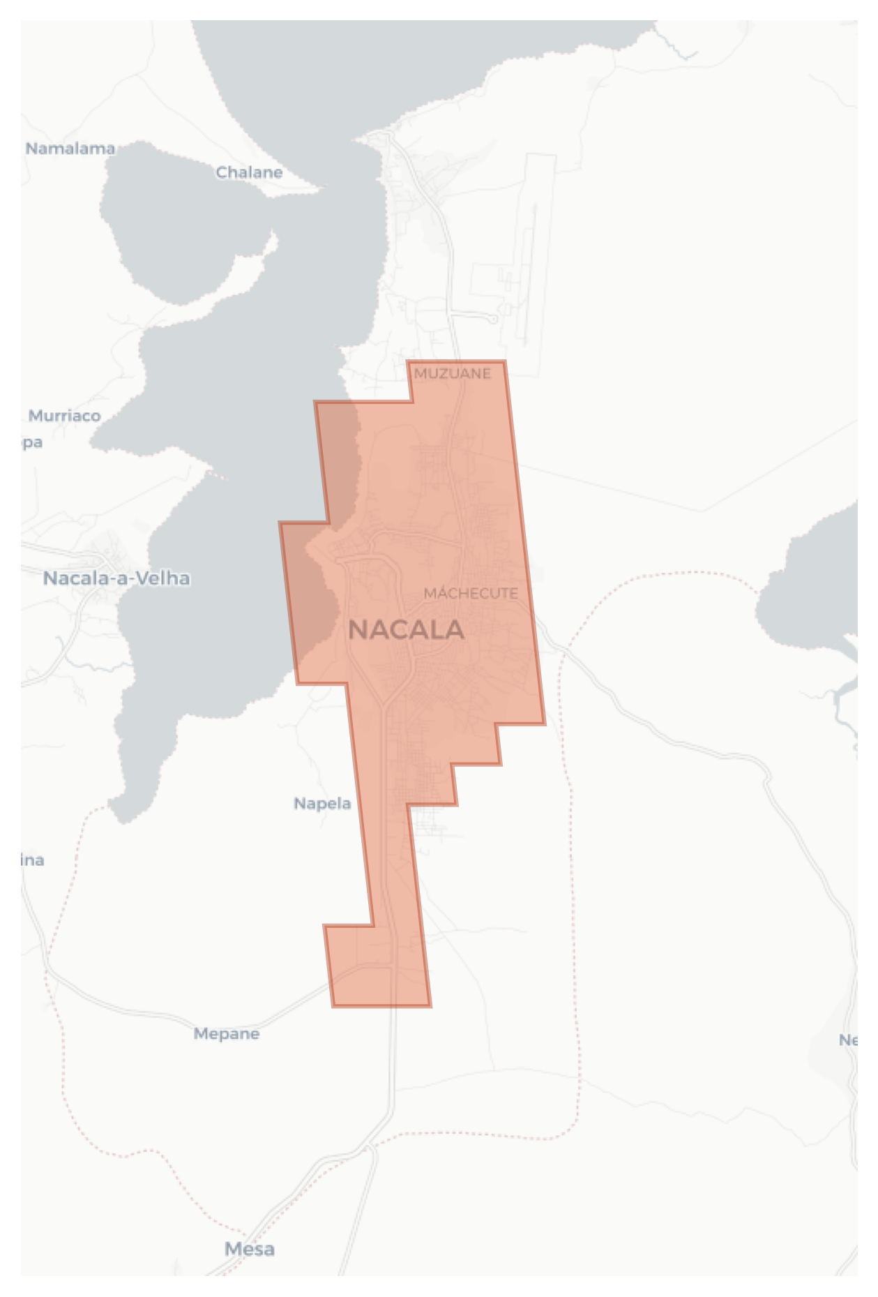 Nacala geographic map
