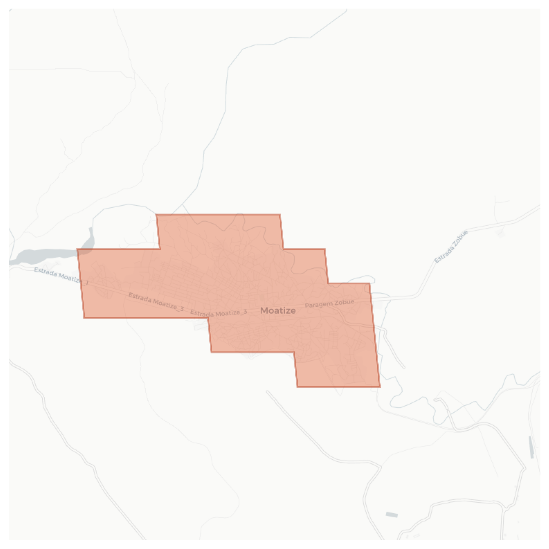 Moatize geographic map