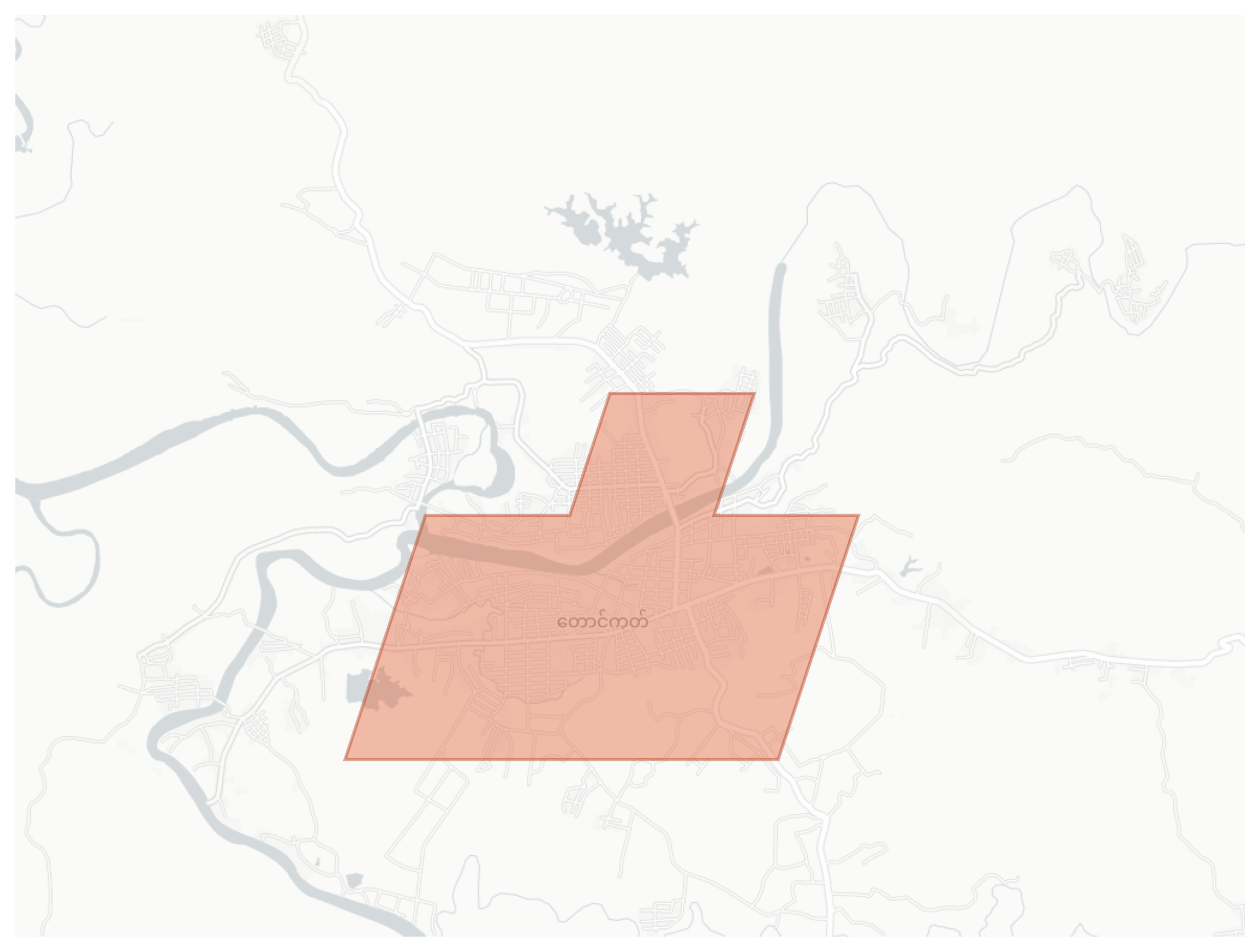 Taungup geographic map