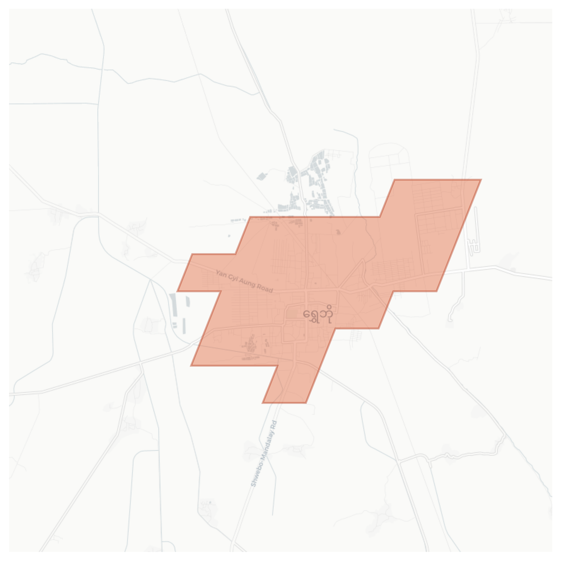 Shwebo geographic map