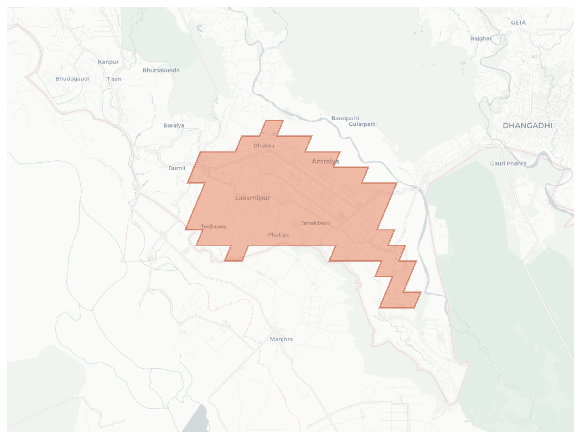 Laksmipur geographic map