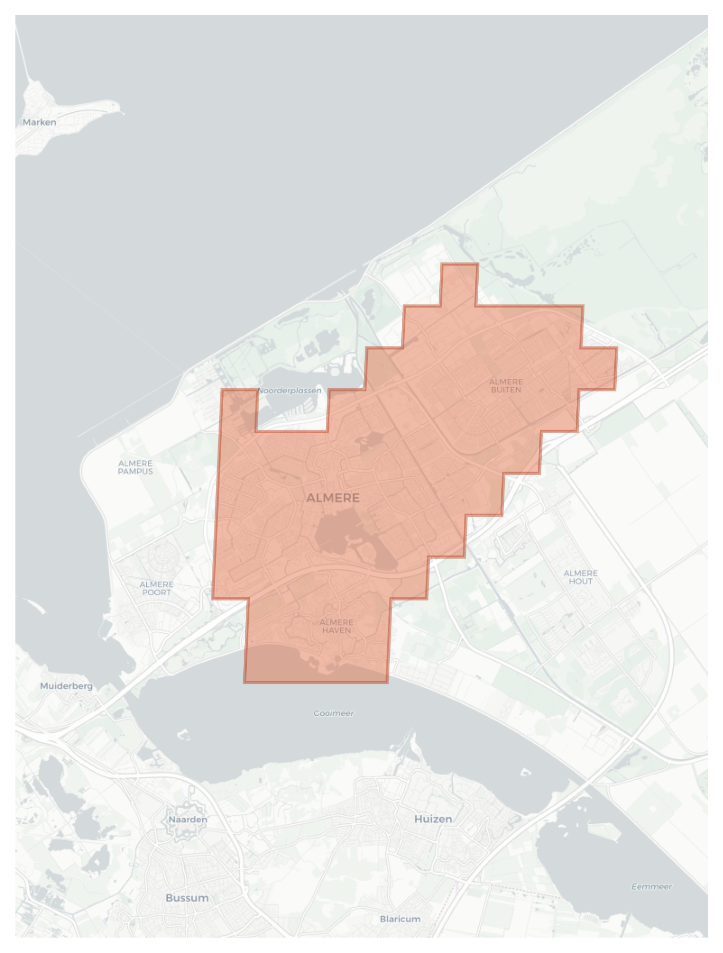 Almere geographic map