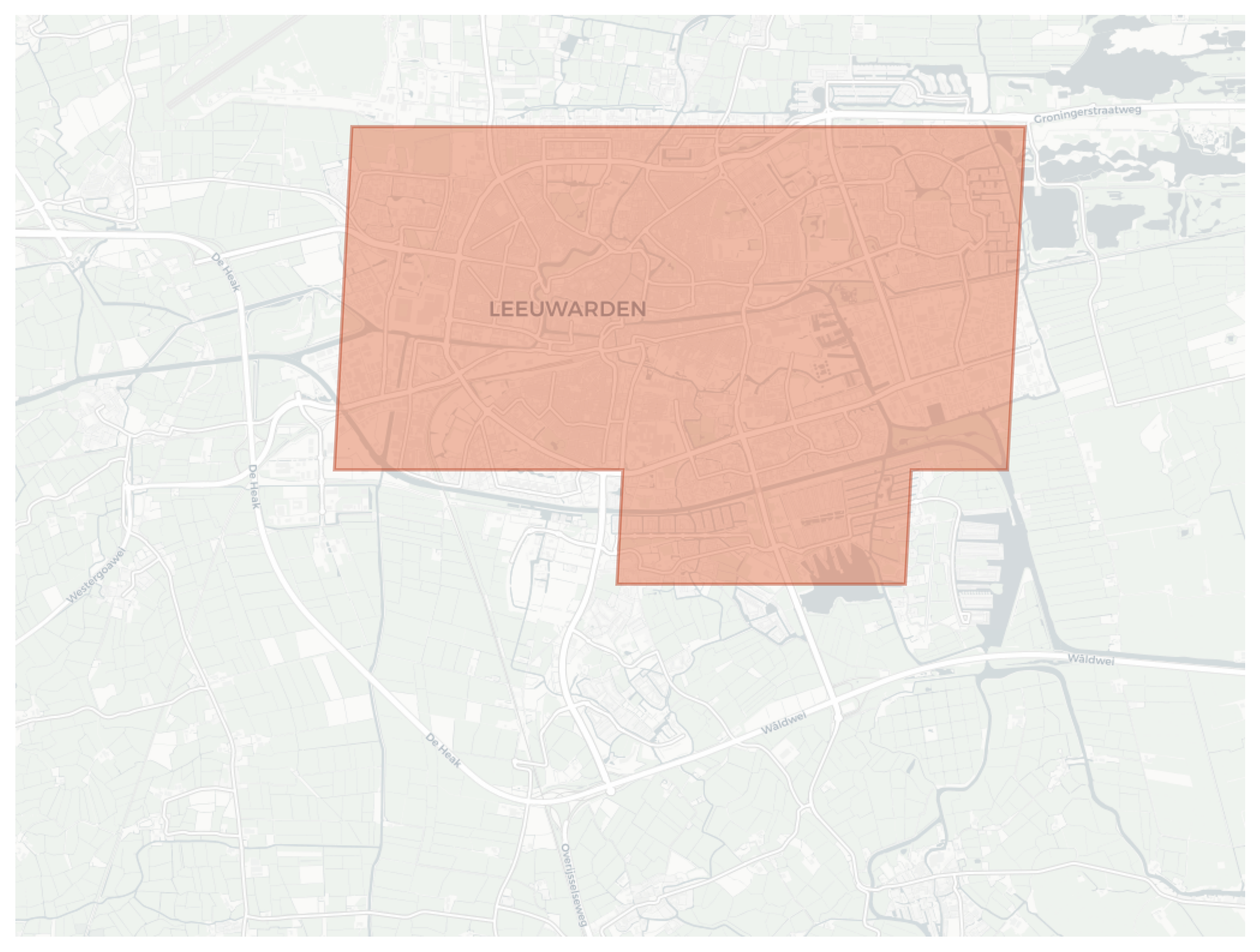 Leeuwarden geographic map