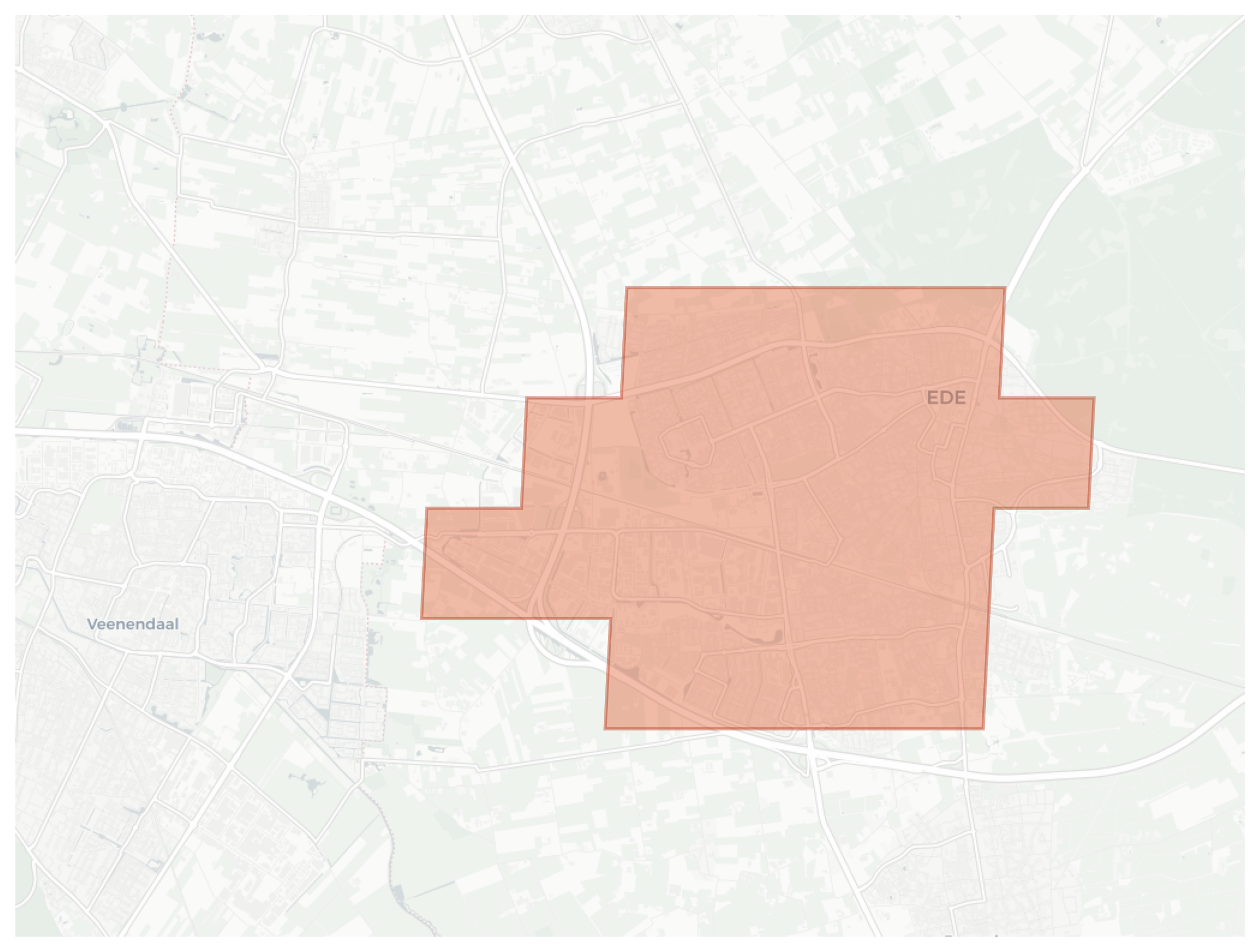 Ede geographic map