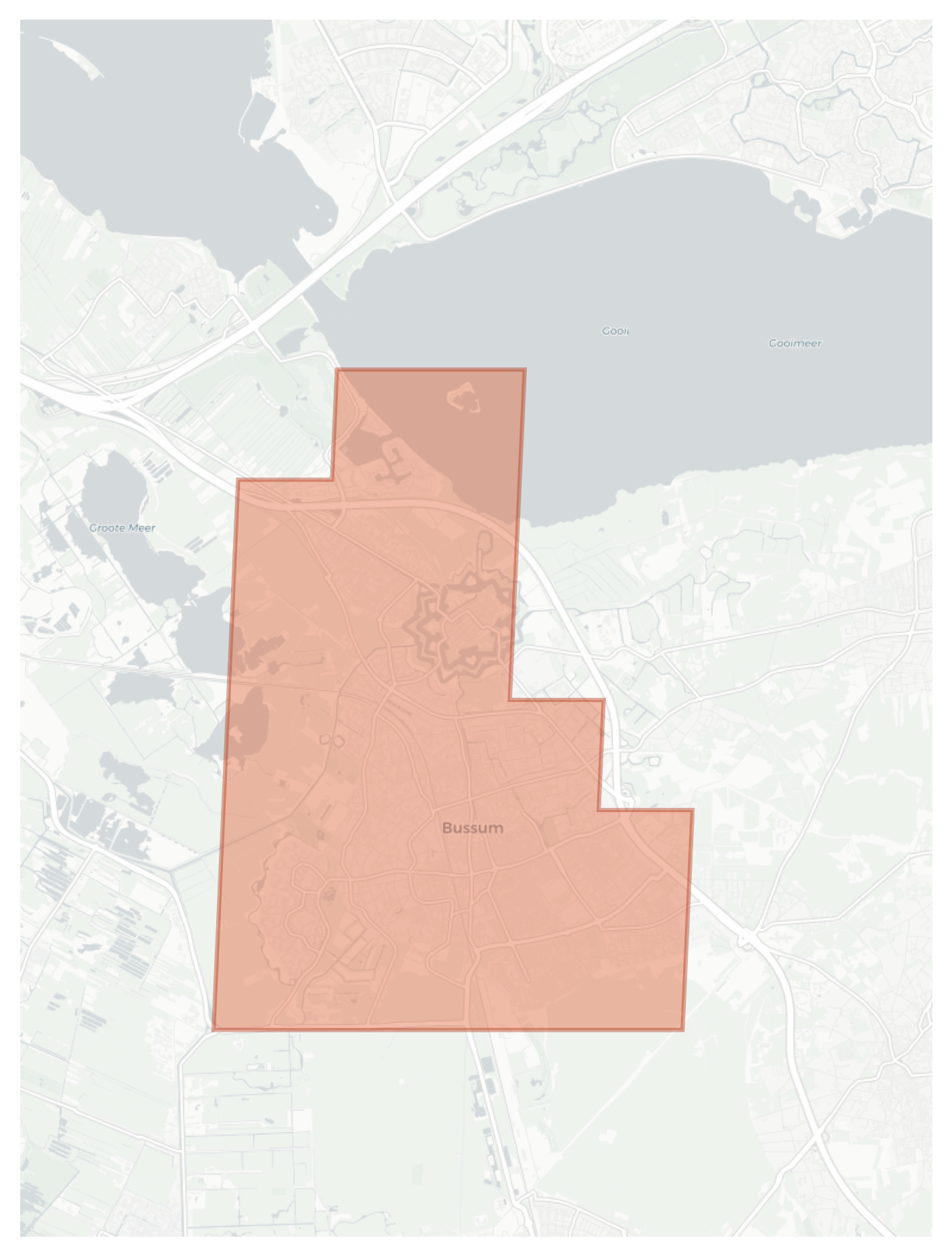 Bussum geographic map